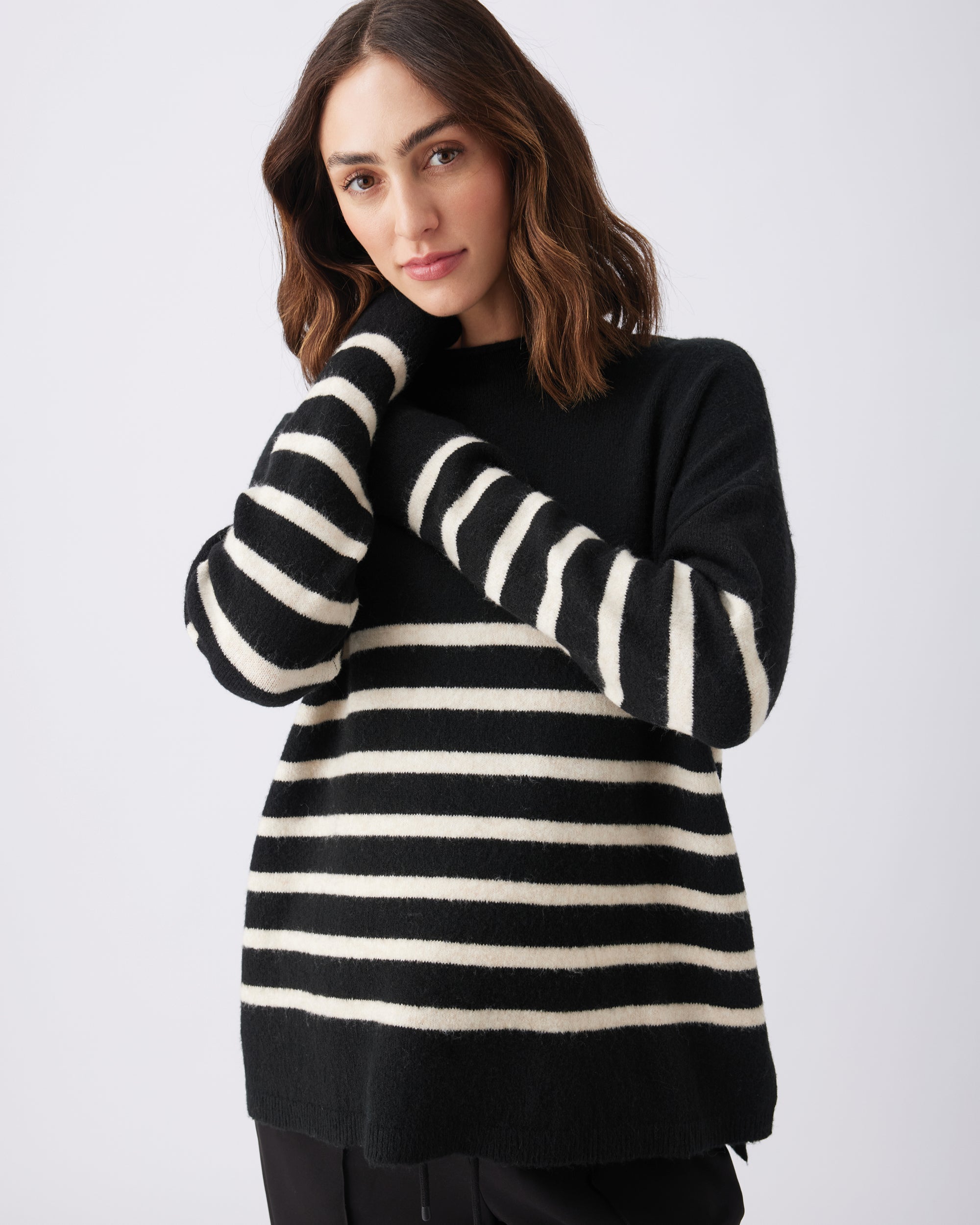 Gerrie Nursing Knit Black / Vanilla