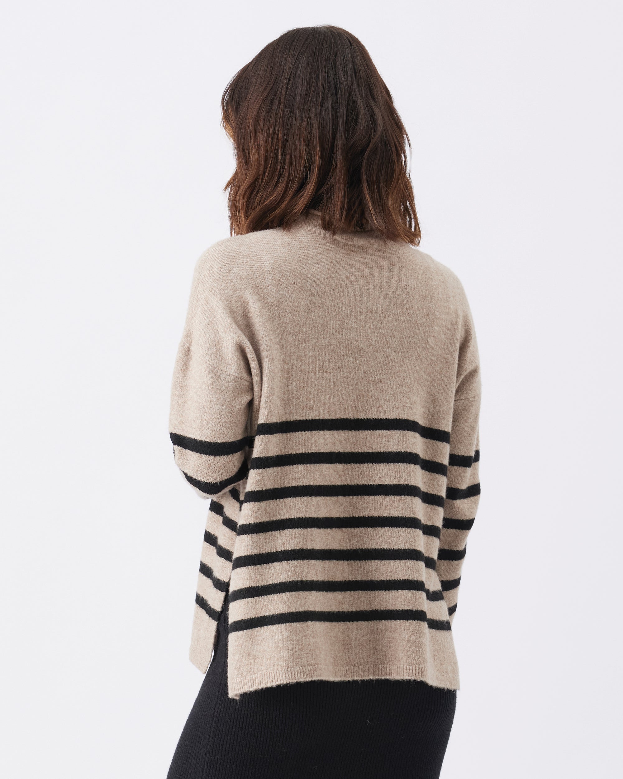 Gerrie Nursing Knit Mocha / Black