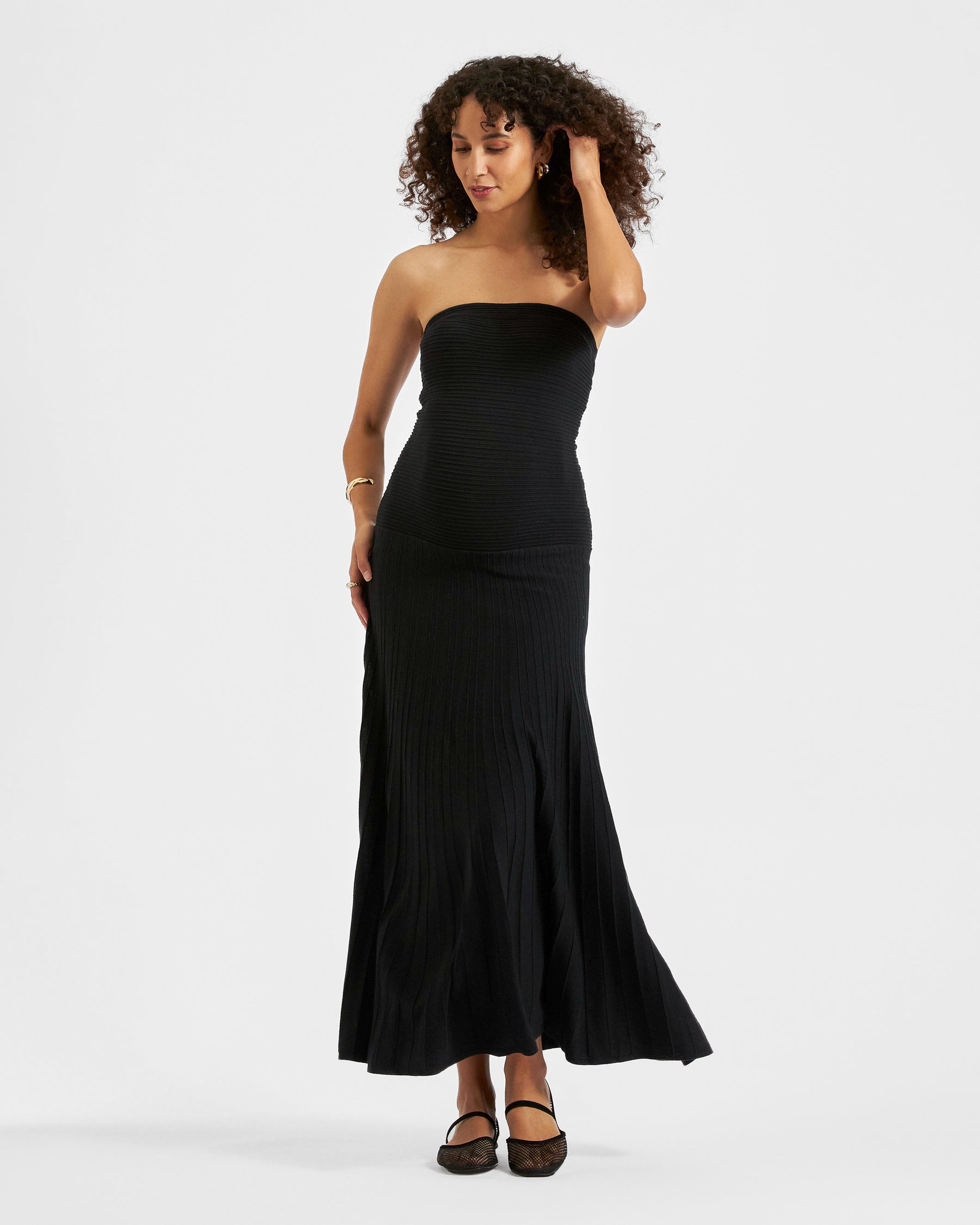 Faith Knit Dress Black