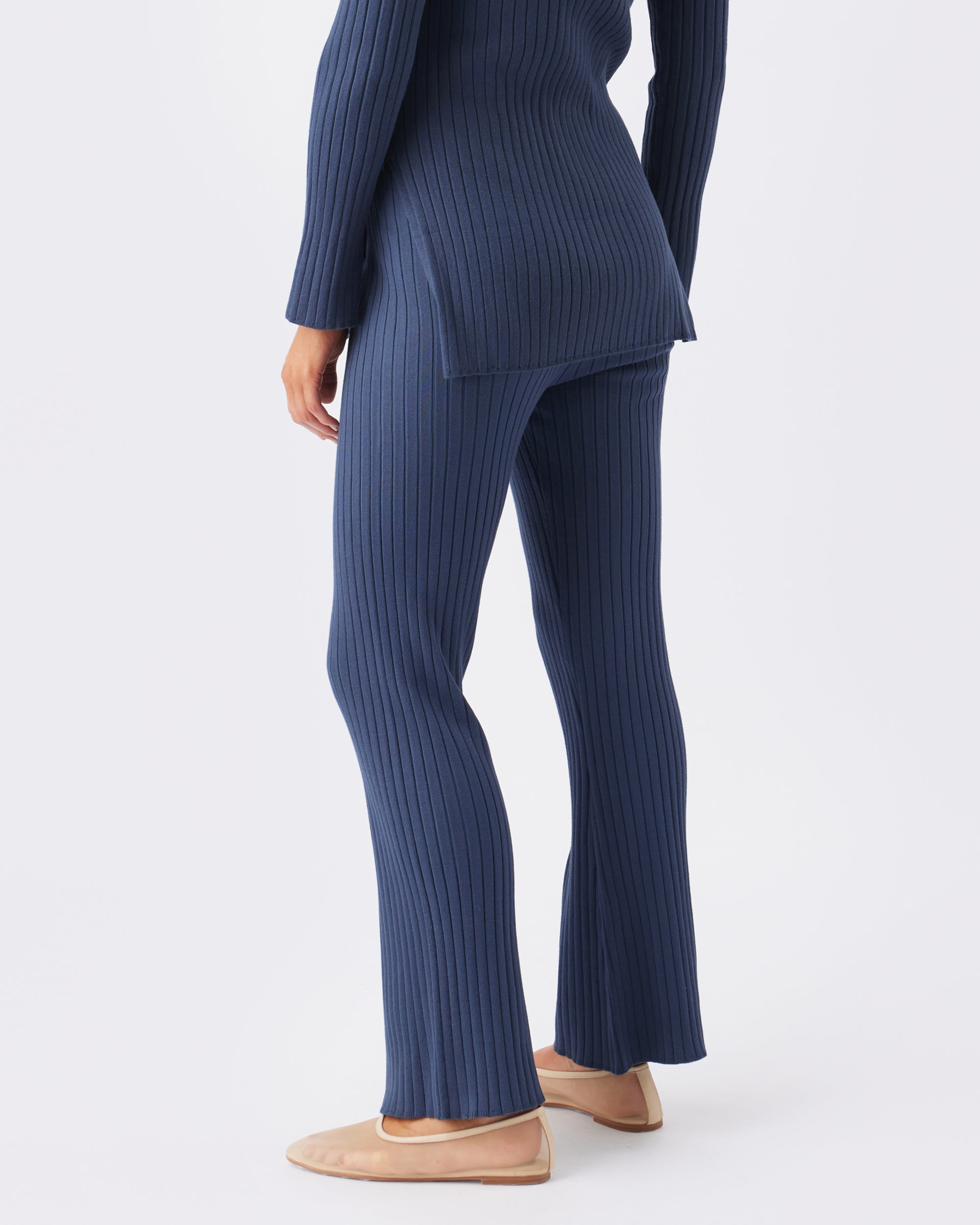 Sienna Rib Knit Pant French Navy