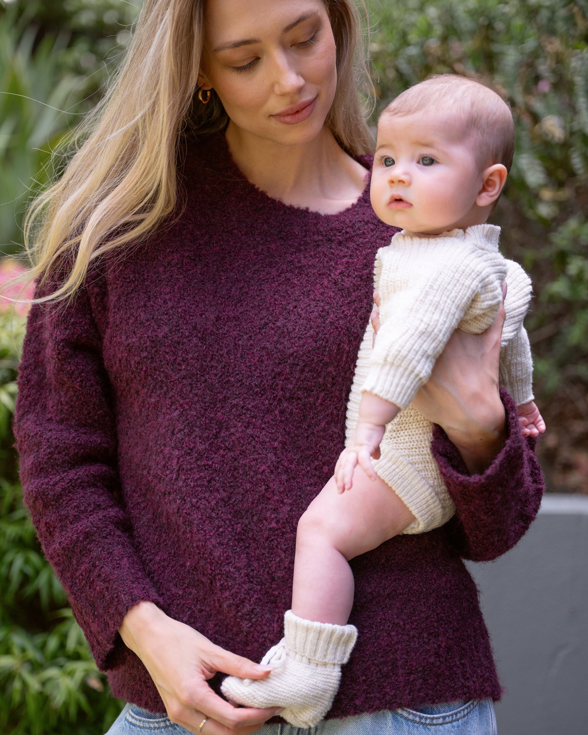 Theo Cosy Knit Burgundy