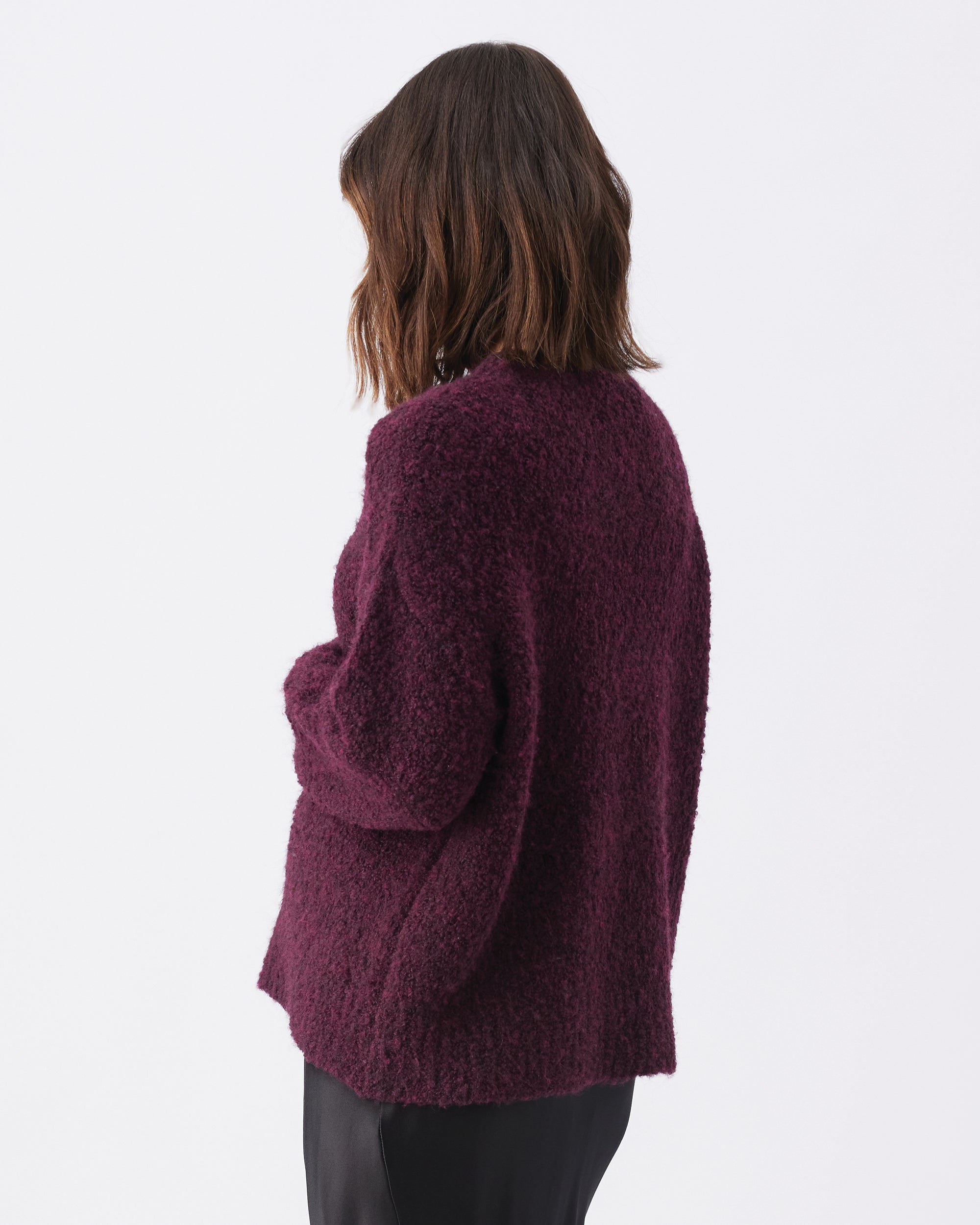 Theo Cosy Knit Burgundy