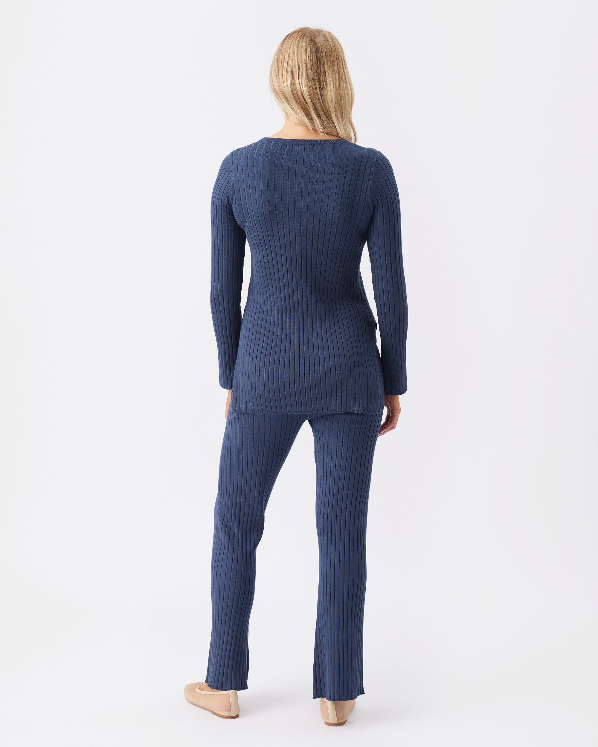 Stella Rib Nursing Knit French Navy
