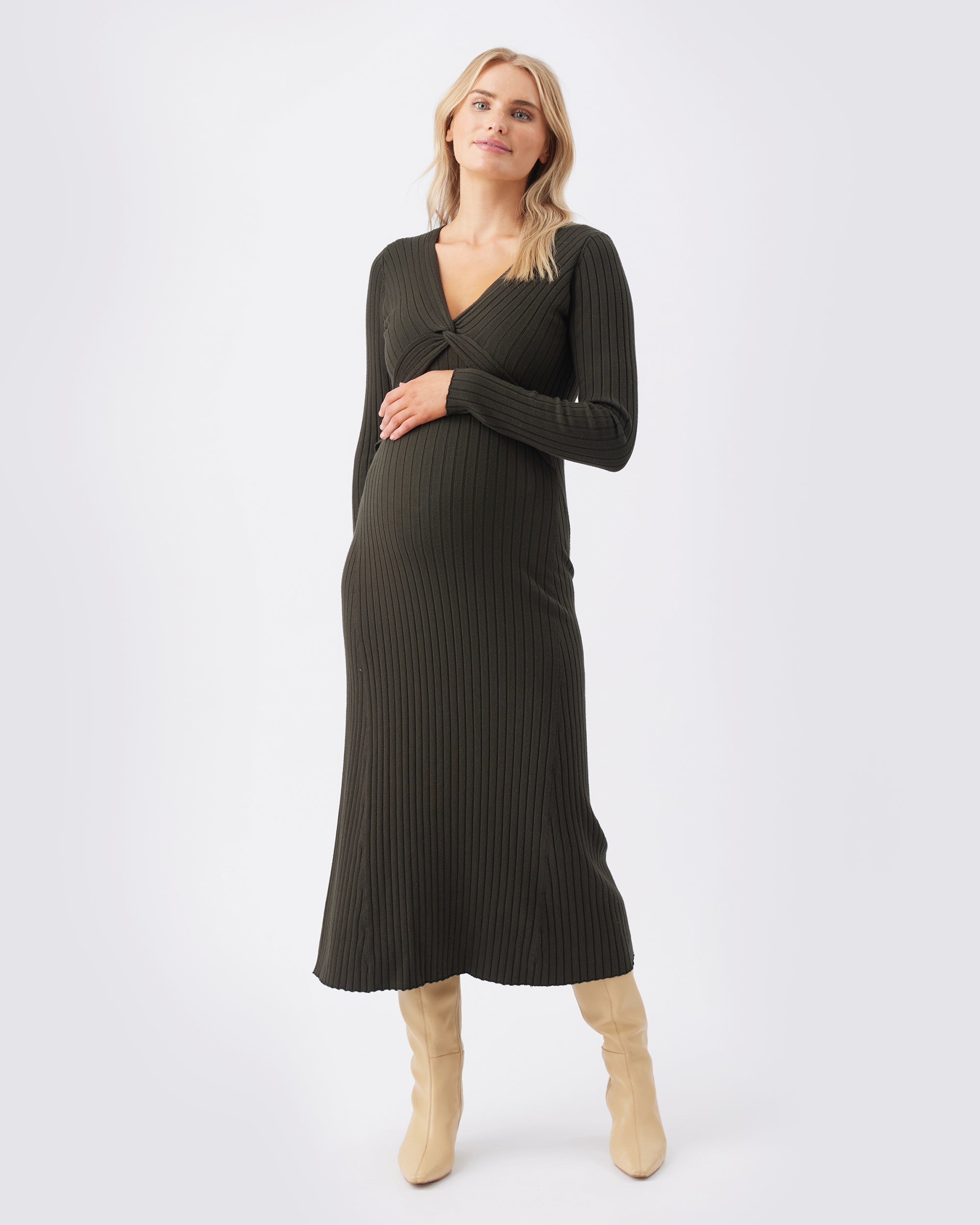 Remi Knit Nursing Dress Ivy