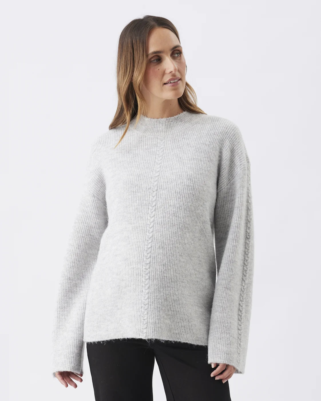 Starci Cable Knit Silver Marle