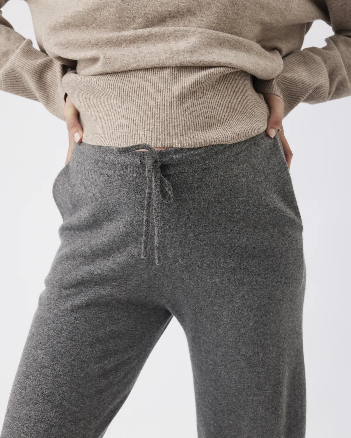 Coco Knit Pant Charcoal Marle