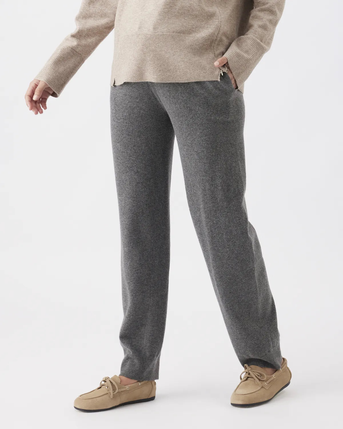 Coco Knit Pant Charcoal Marle
