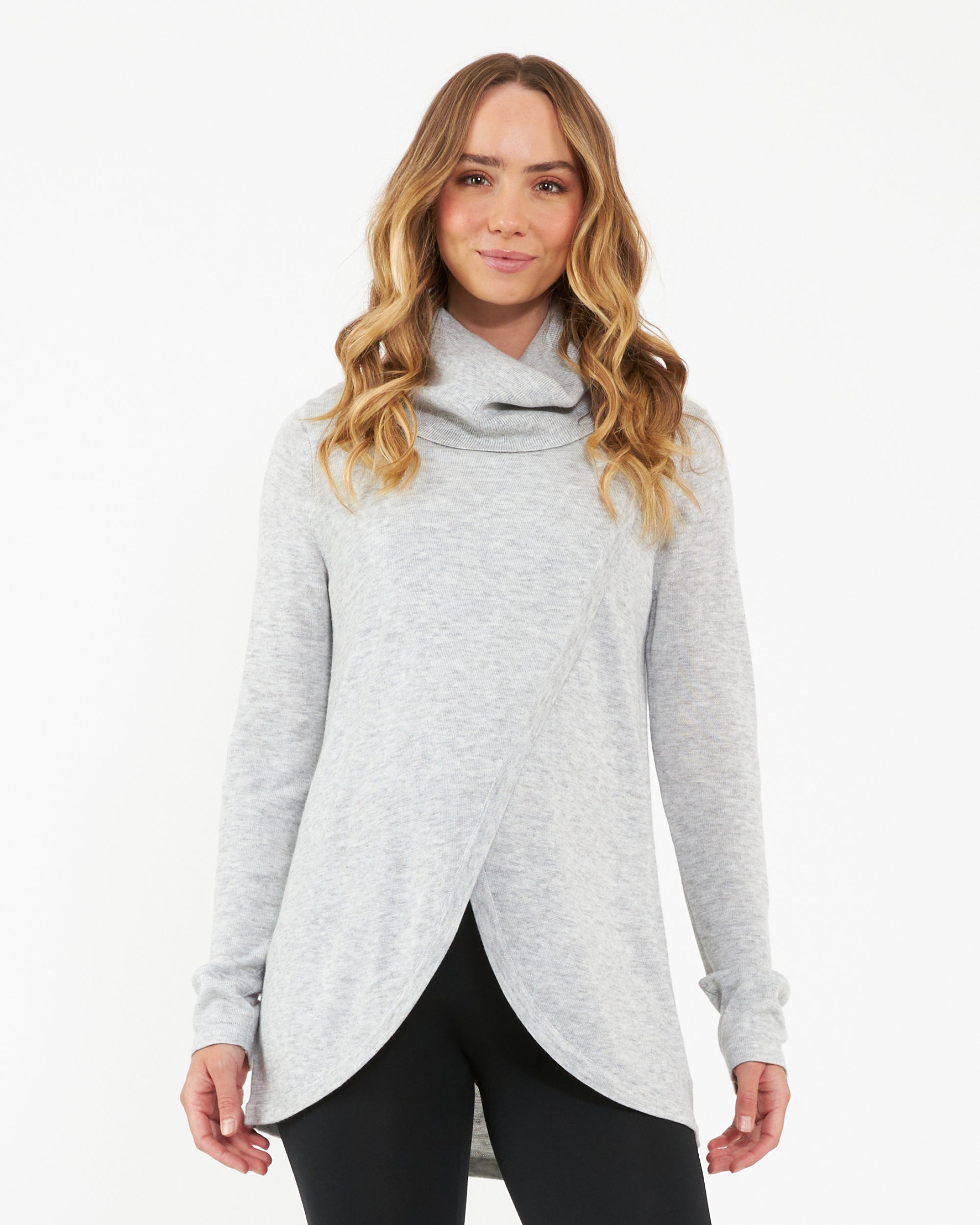 Maternity cowl neck sweatshirt online