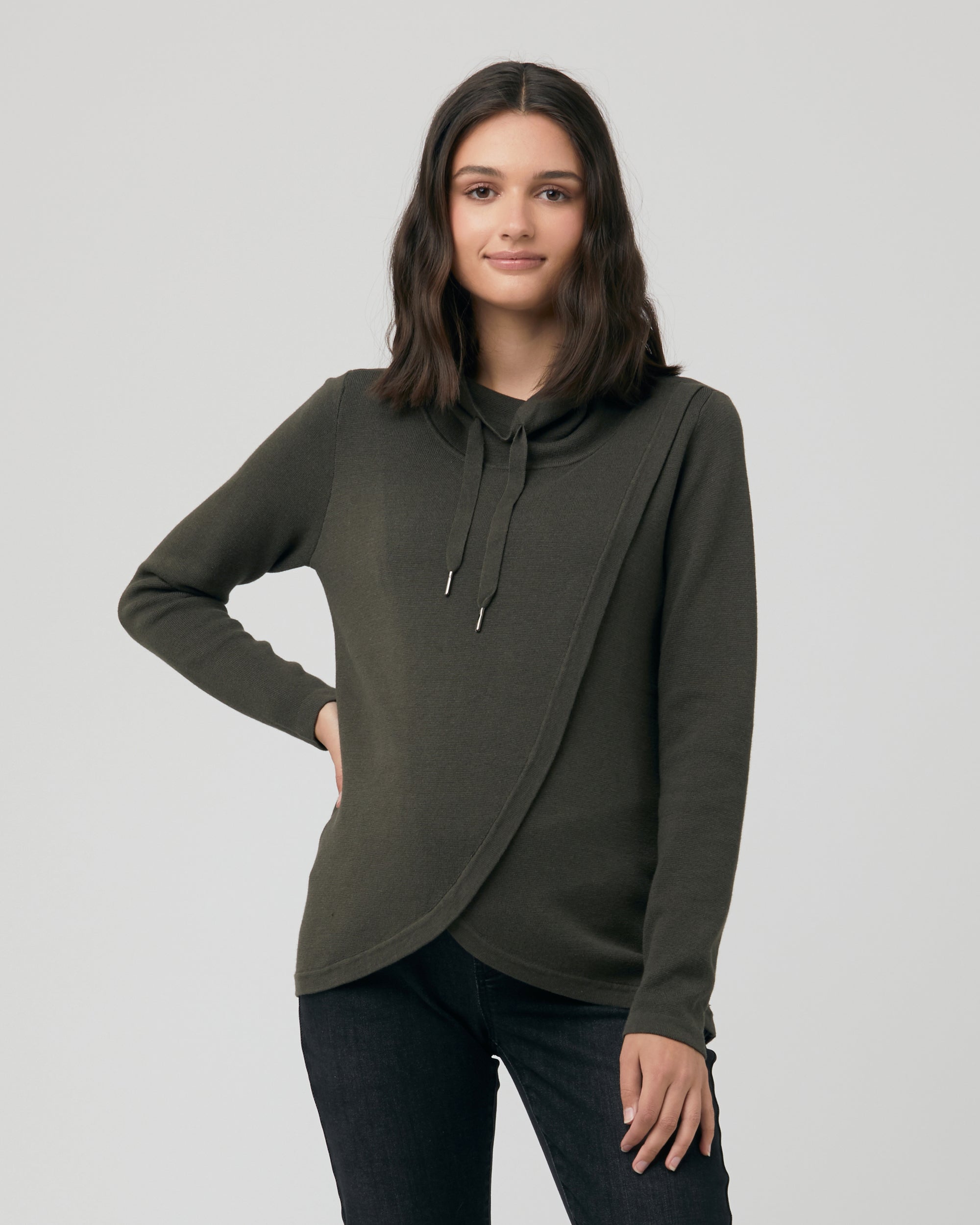 Crossover nursing outlet sweater