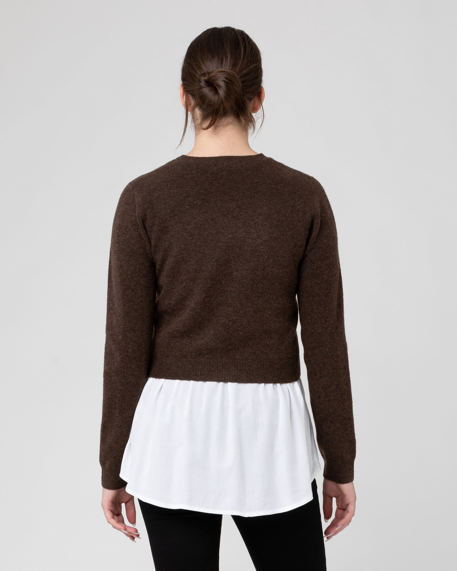 Sandy Detachable Nursing Knit Chocolate
