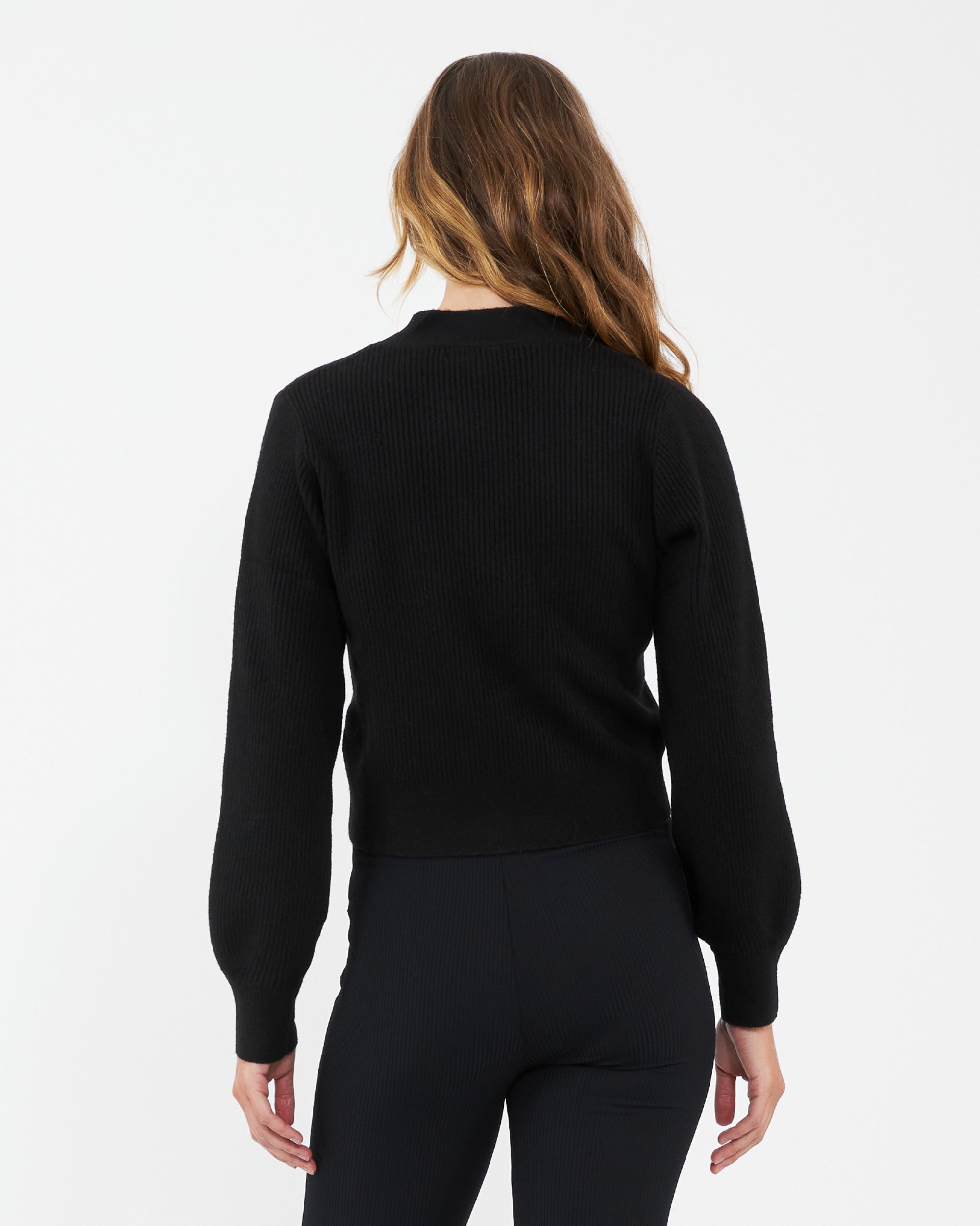 Tiffany Crop Knit Cardi Black