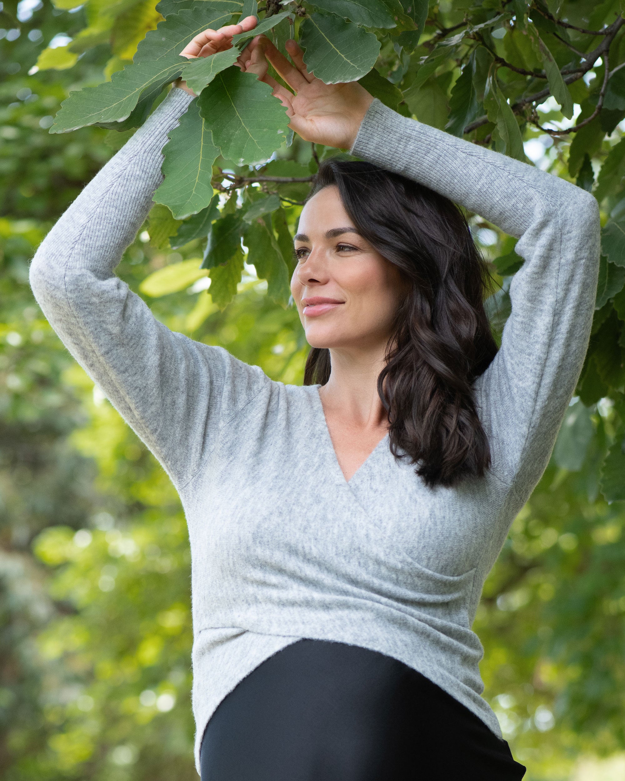 Willa Nursing Knit Silver Marle