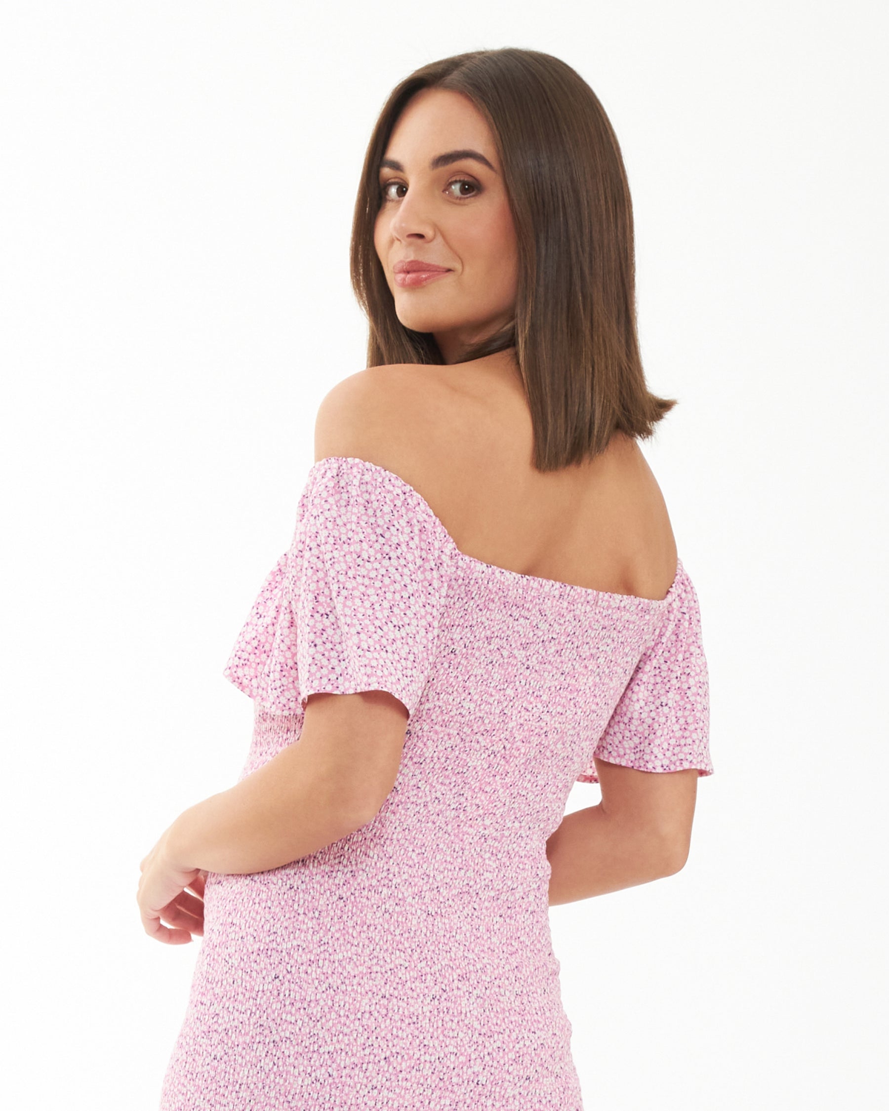 Selma Shirred Dress Multi