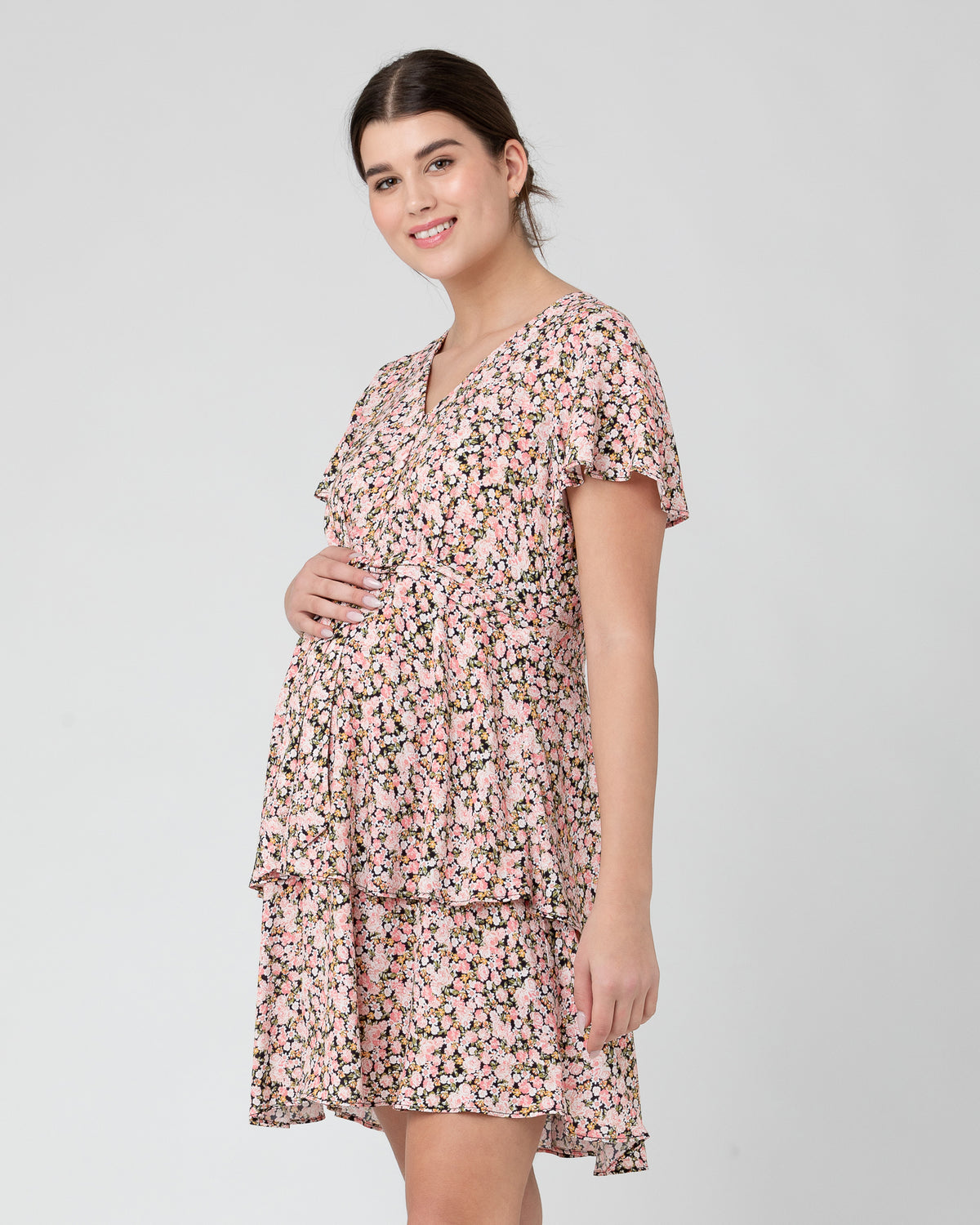 Sophia Layered Dress Black