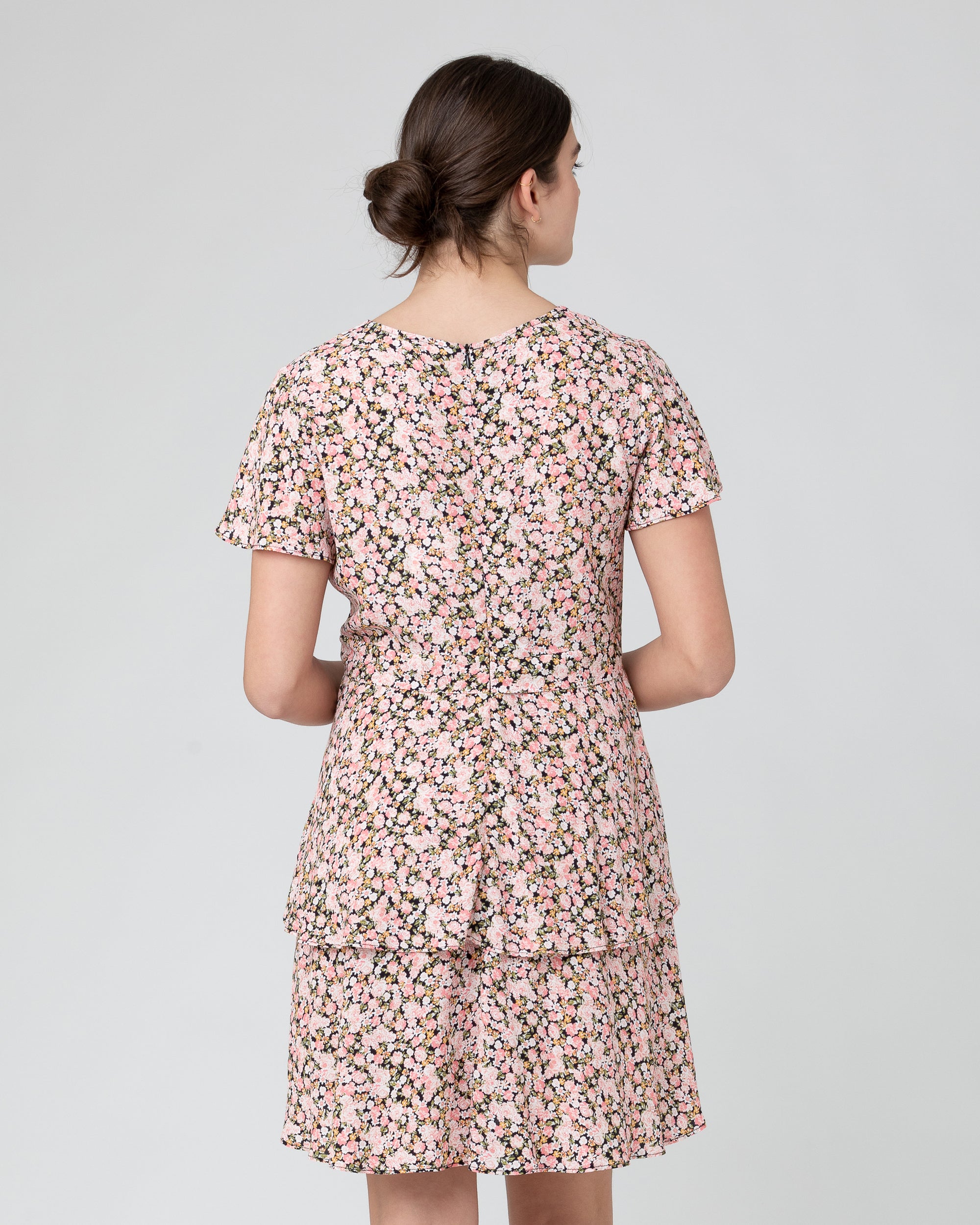 Sophia Layered Dress Black