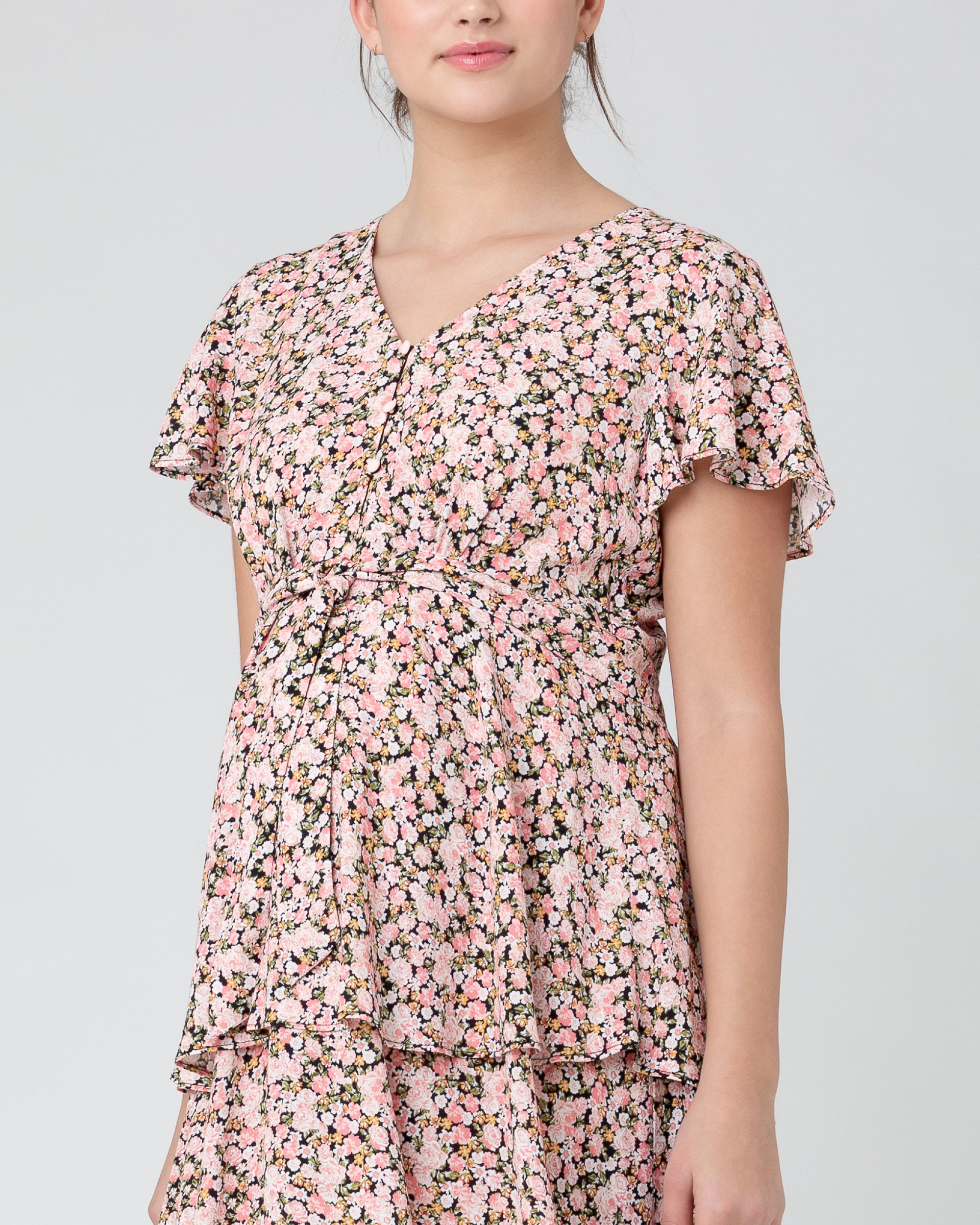 Sophia Layered Dress Black