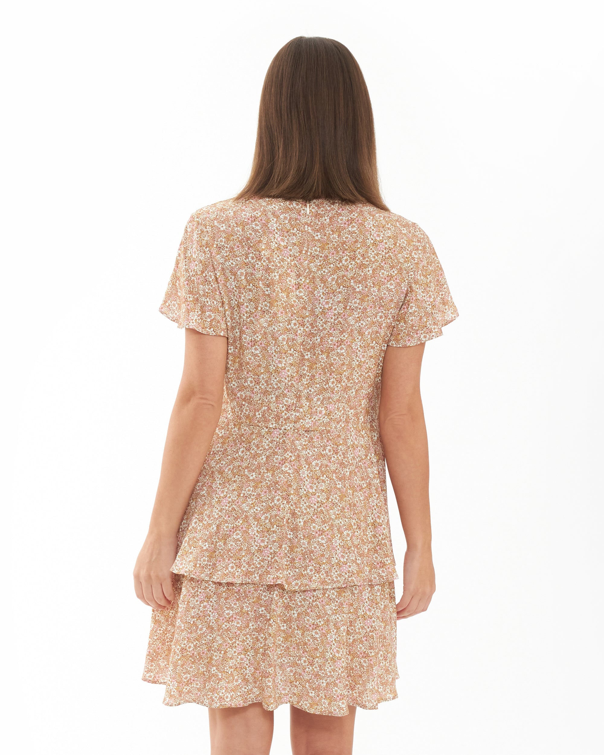 Brook Layered Dress Nutmeg