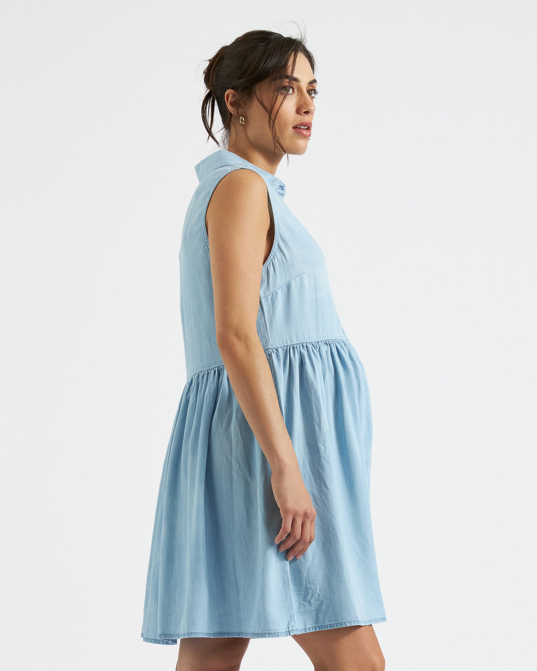 Bec Chambray Dress Clean Fade