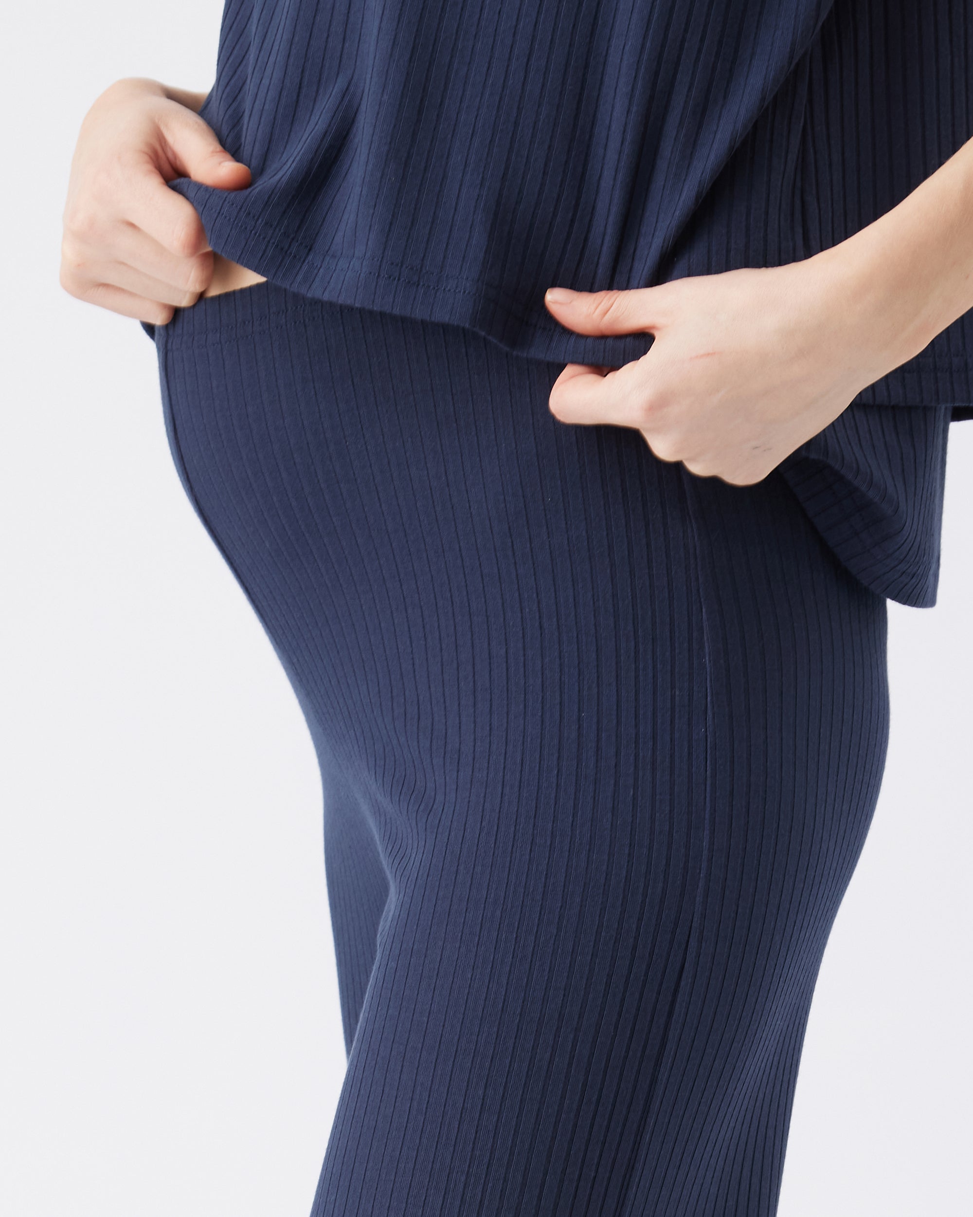 Cindy Rib Pant Navy