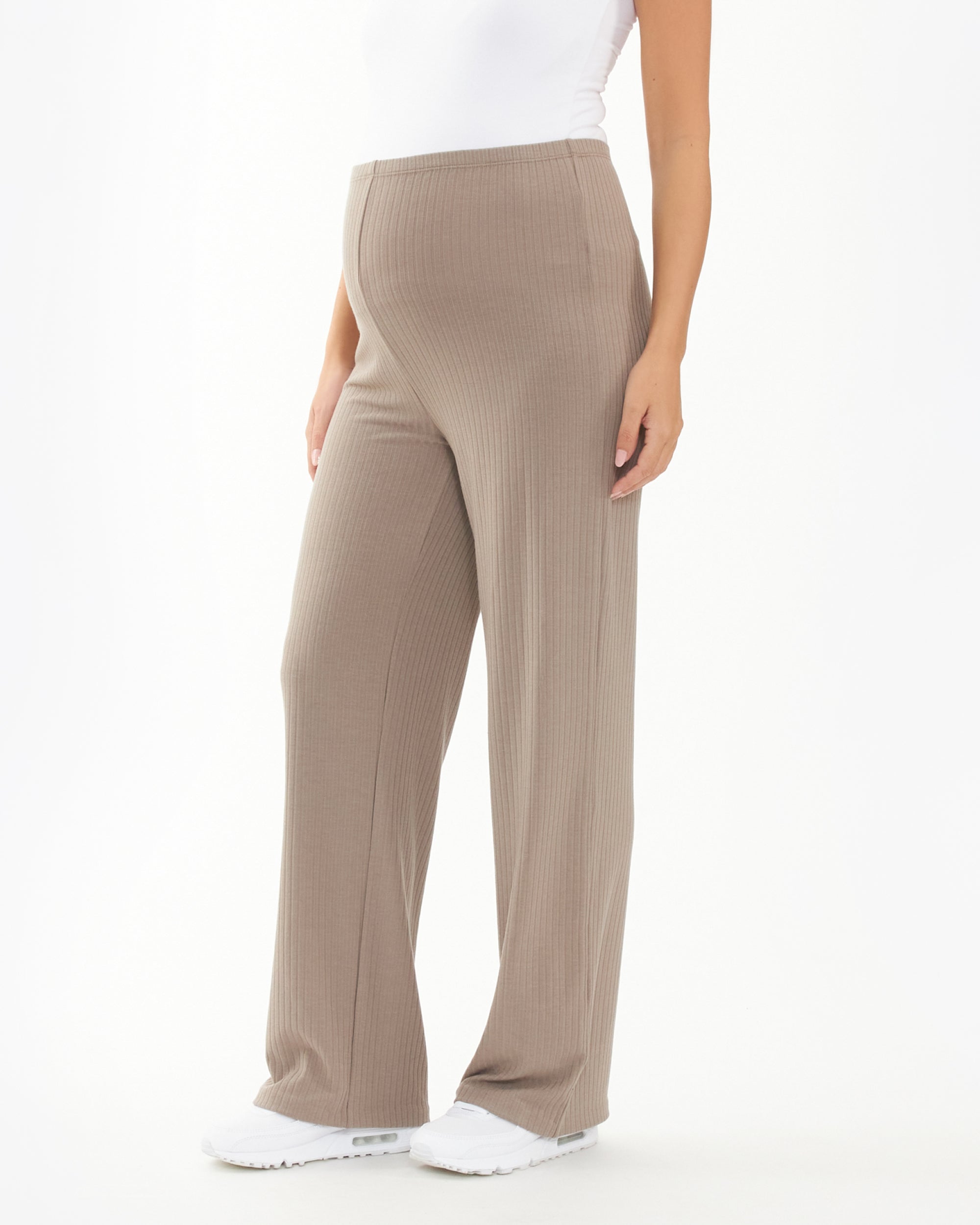 Cindy Rib Pant  Taupe