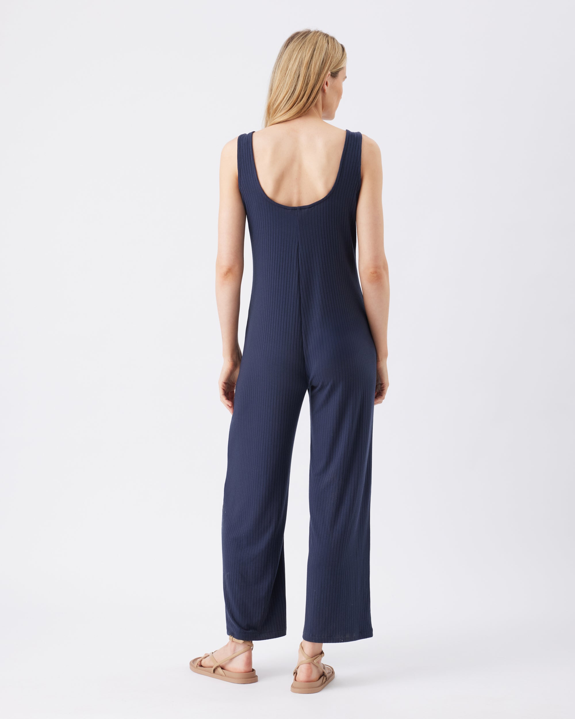 Bobby Rib Jumpsuit Navy