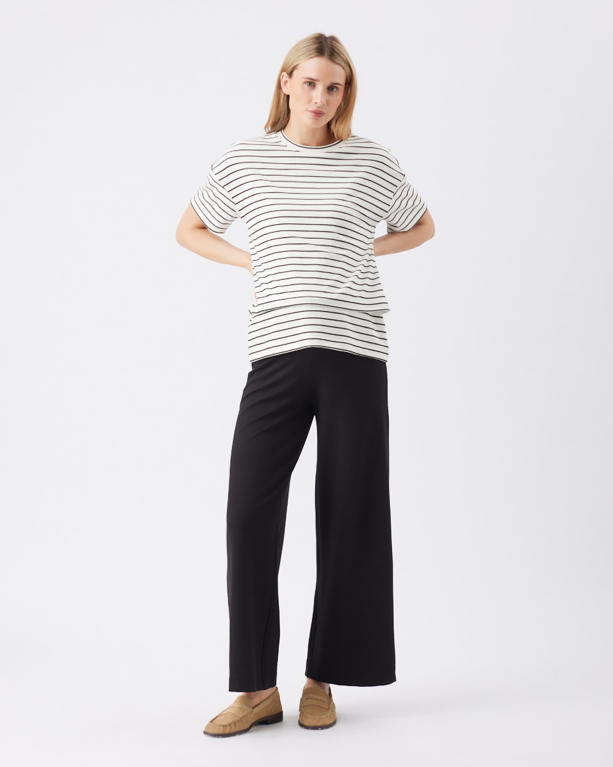 Isha Wide Leg Pant Black