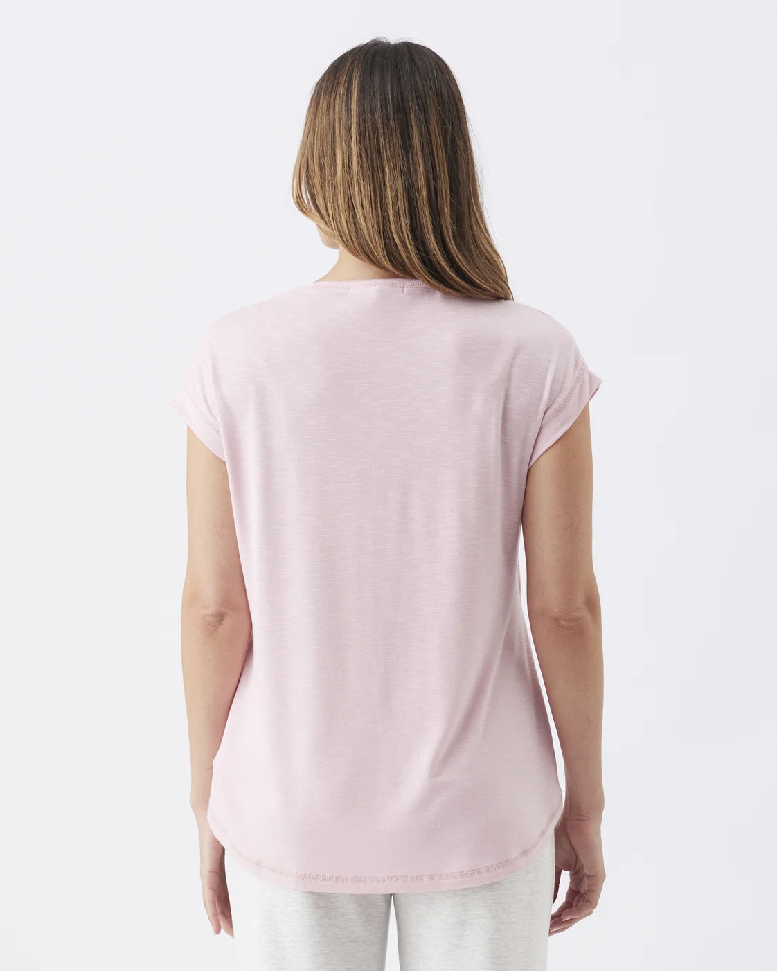 Dreamy Nursing Tee Dusty Pink