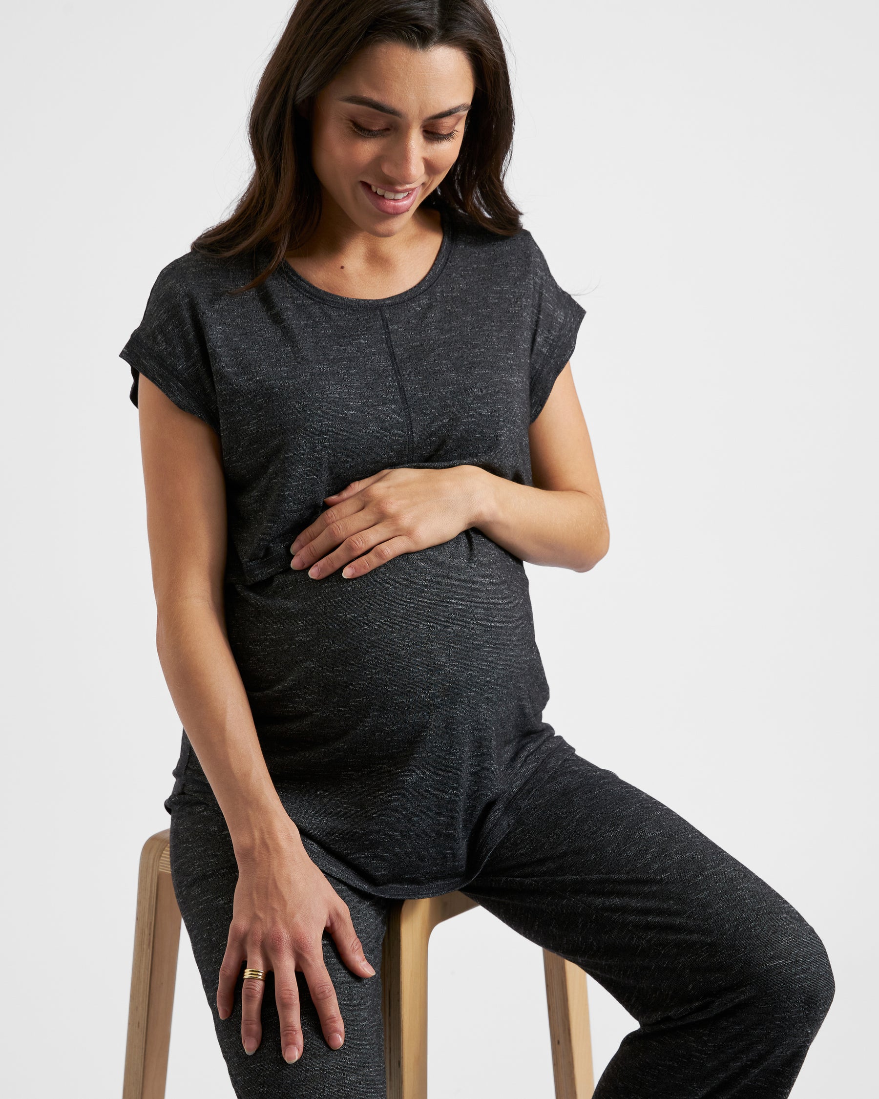 Dreamy Nursing Tee Granite