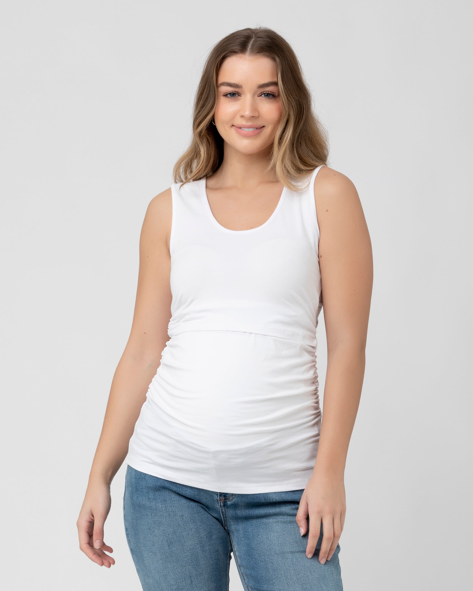 White shop nursing tank