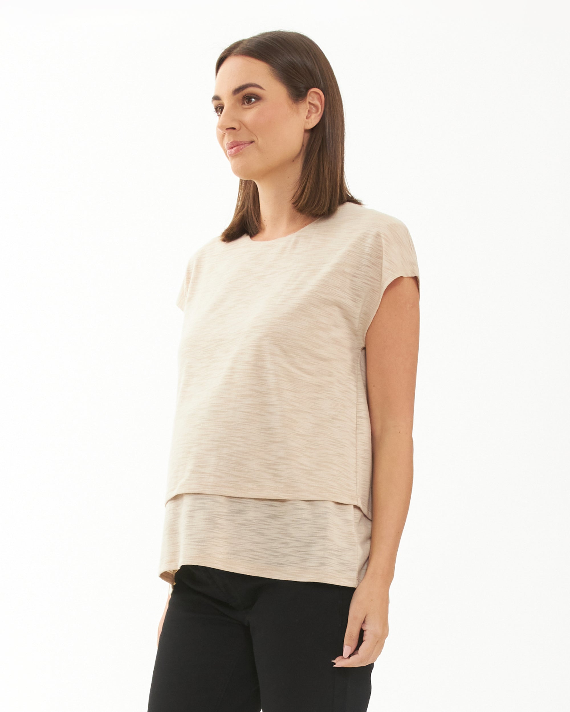 Jazmin Nursing Tee  Natural
