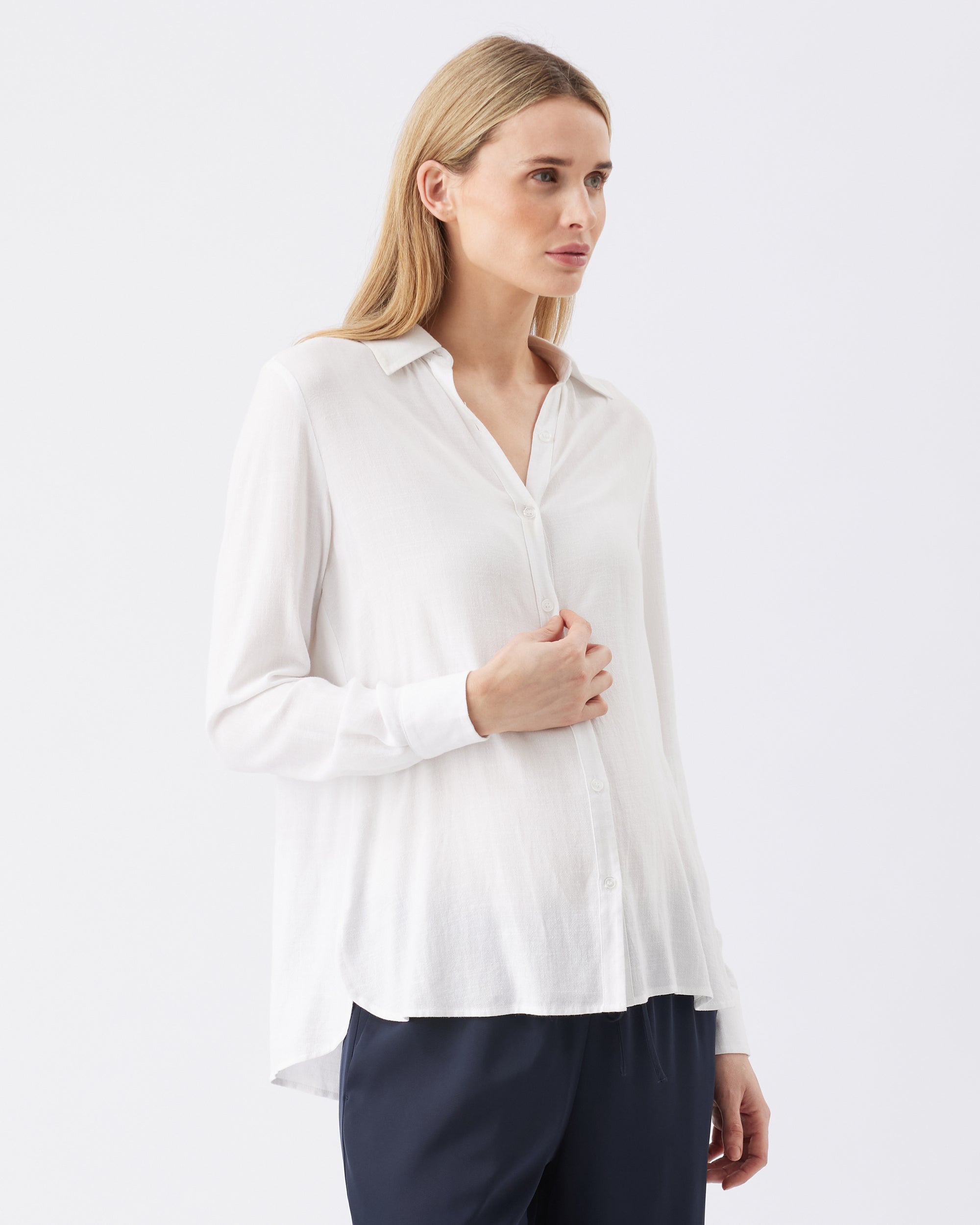 Clara Relaxed Shirt White