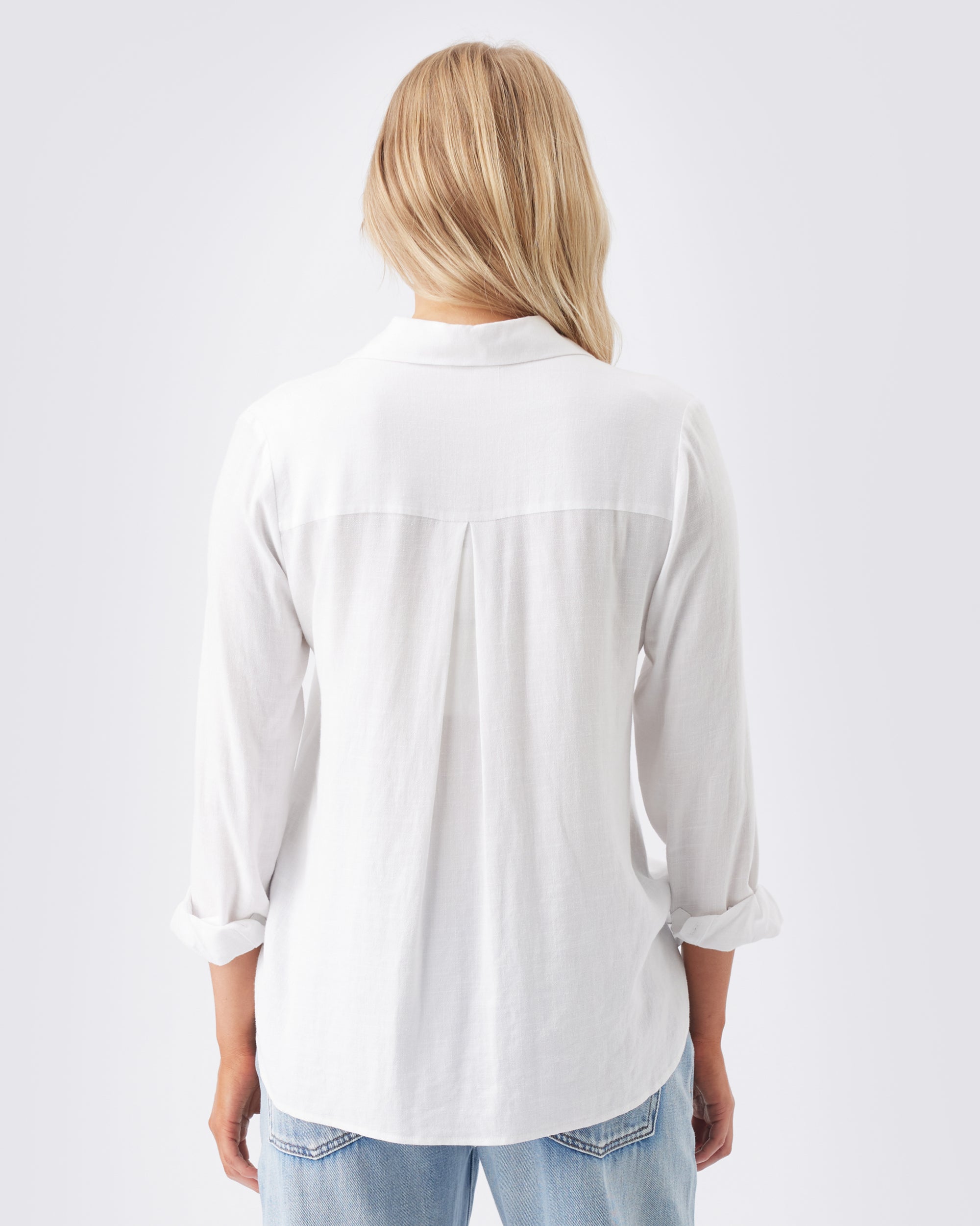 Clara Relaxed Shirt White