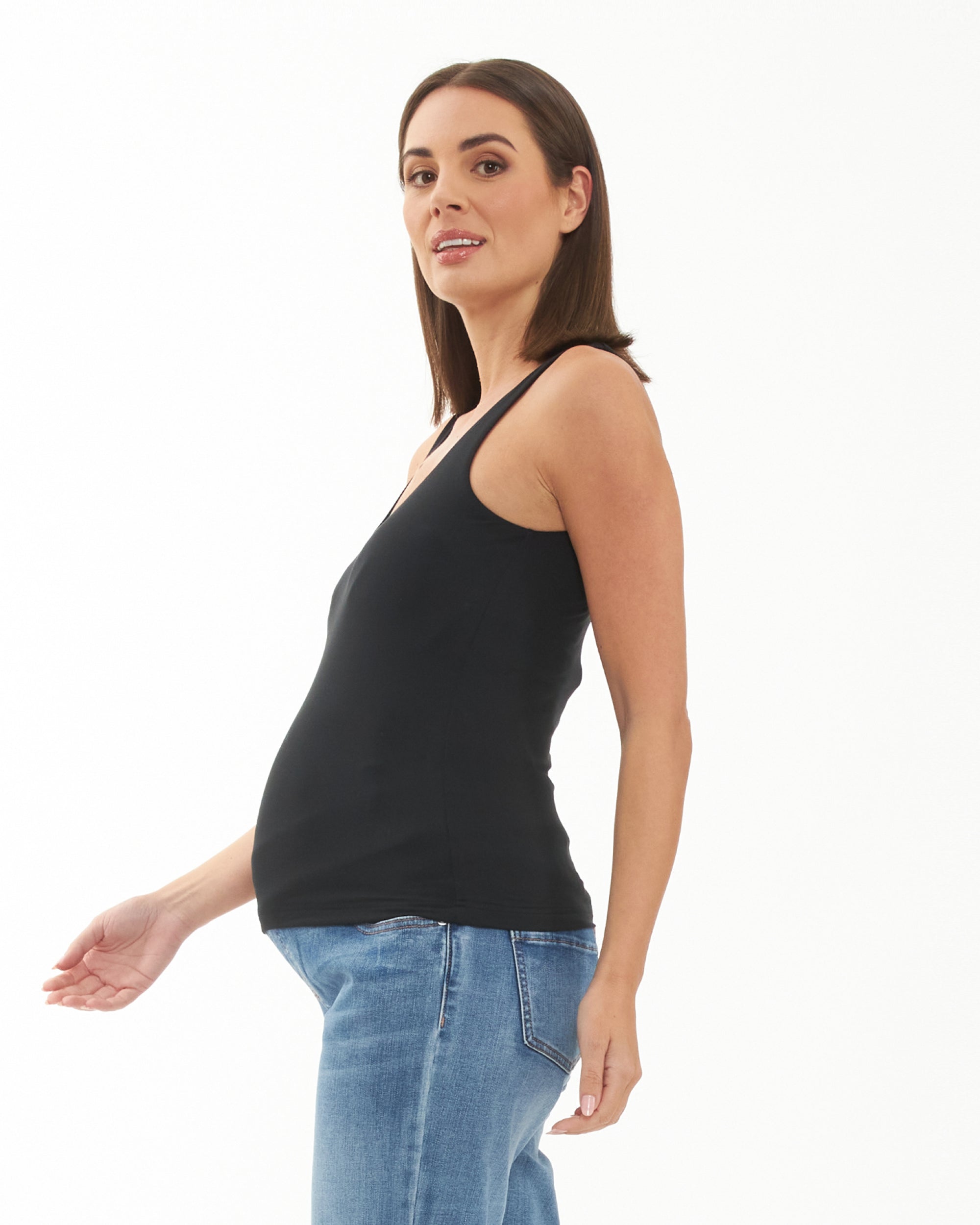 Luxe Knit Tank Top Black