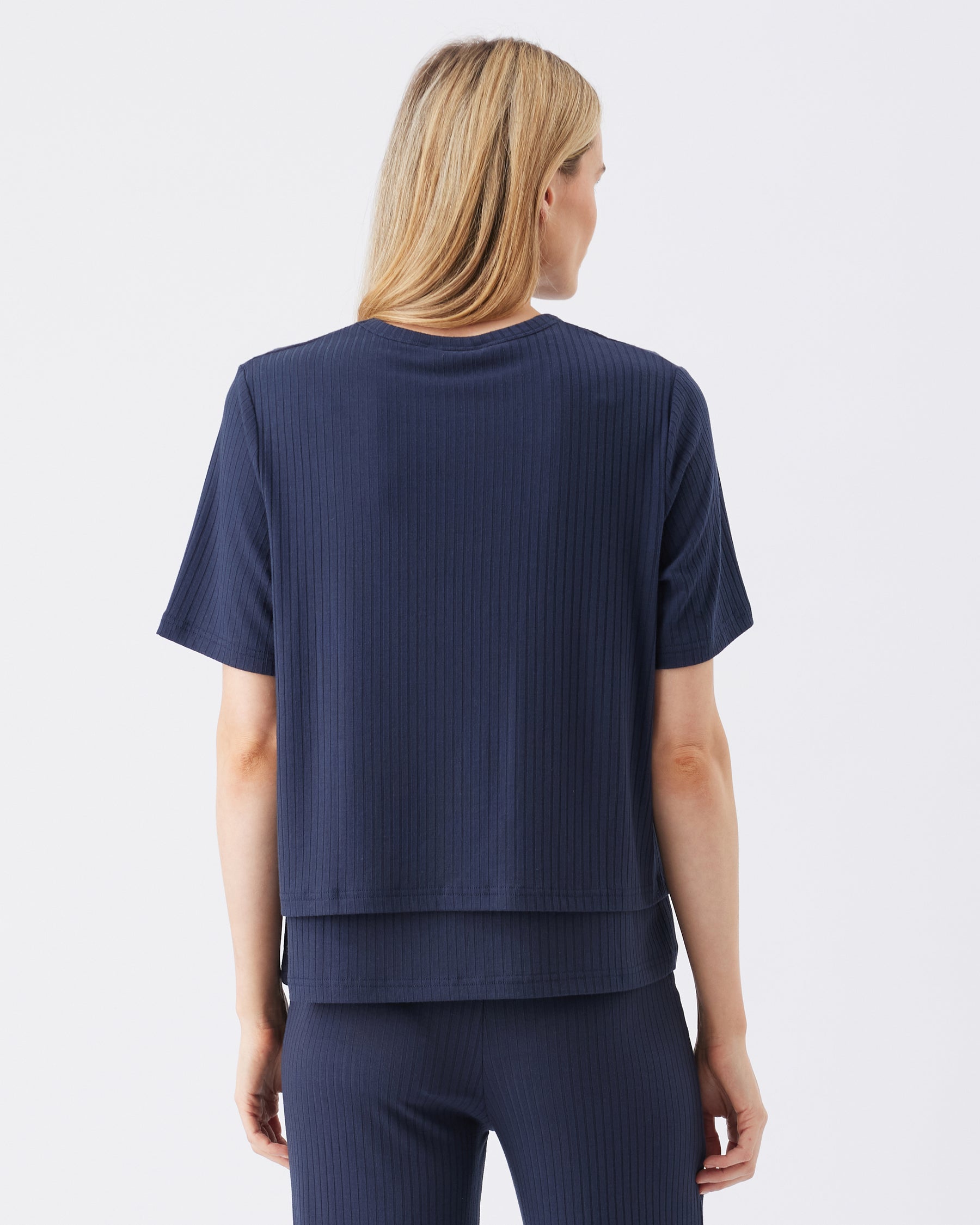 Mike Rib Nursing Top Navy