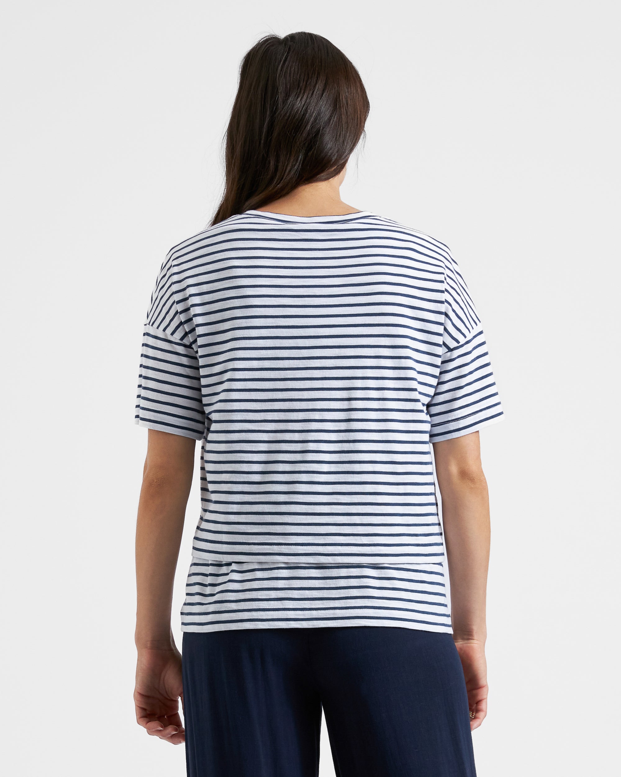 Claudette Nursing Tee White / Ink