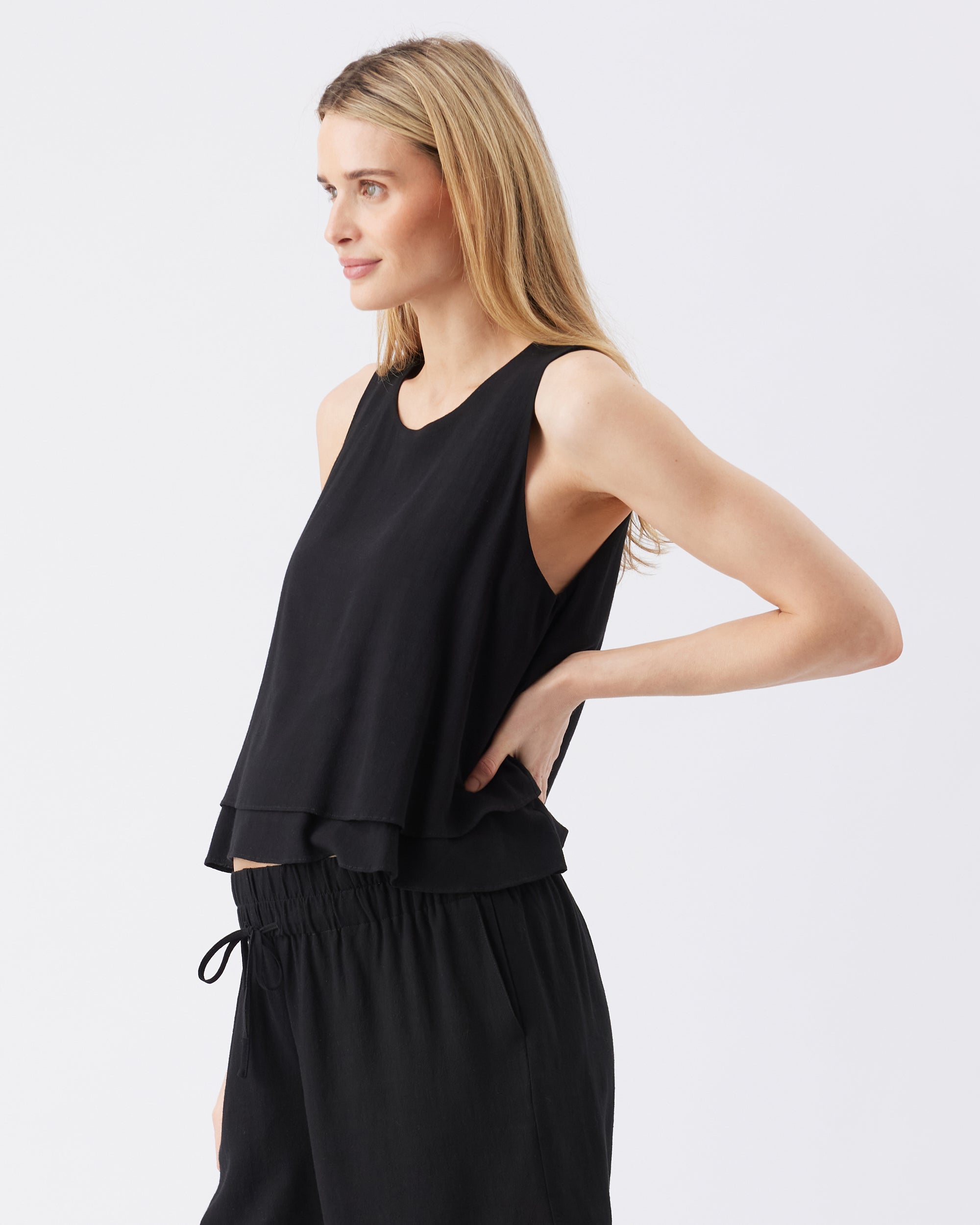 Lois Nursing Top Black