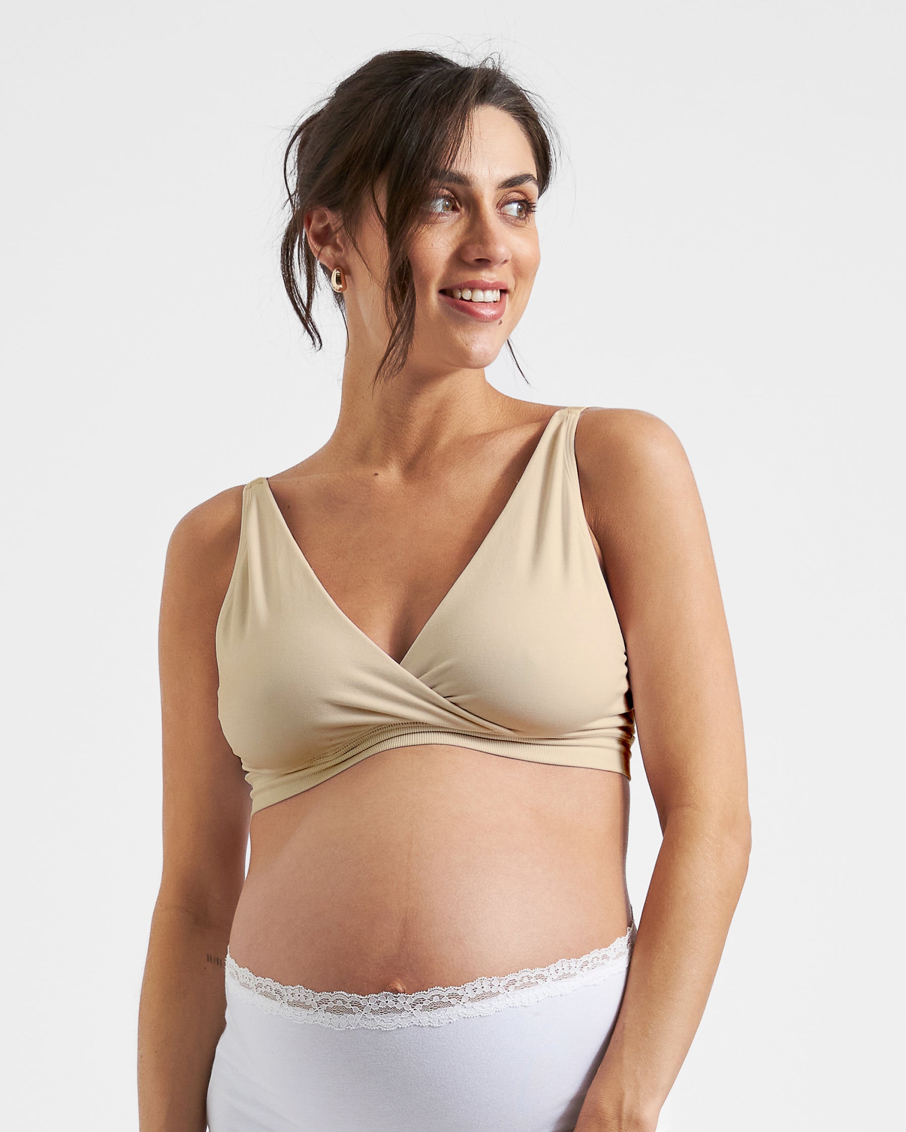 Seamless Nursing Bralette Natural