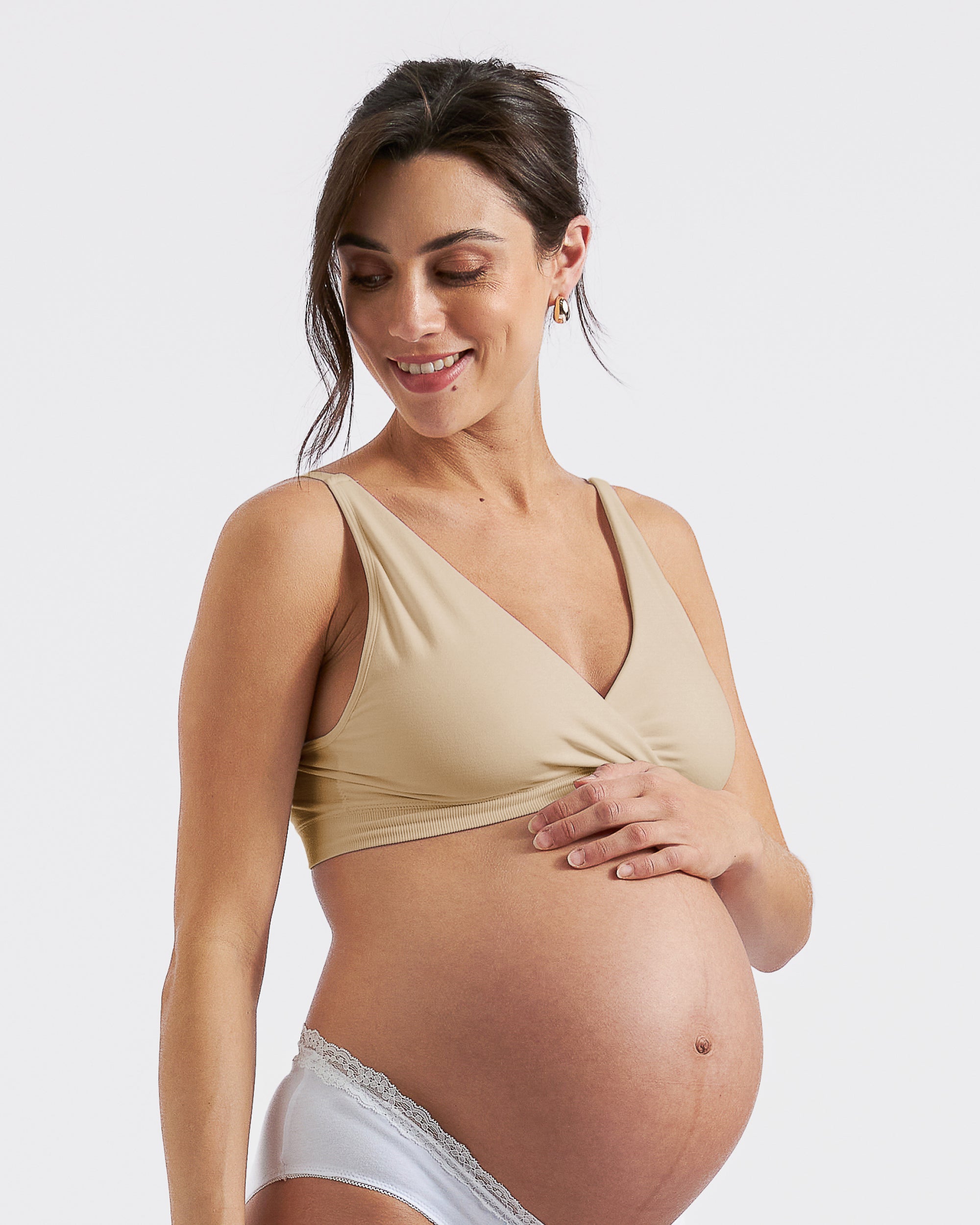 Seamless Nursing Bralette Natural
