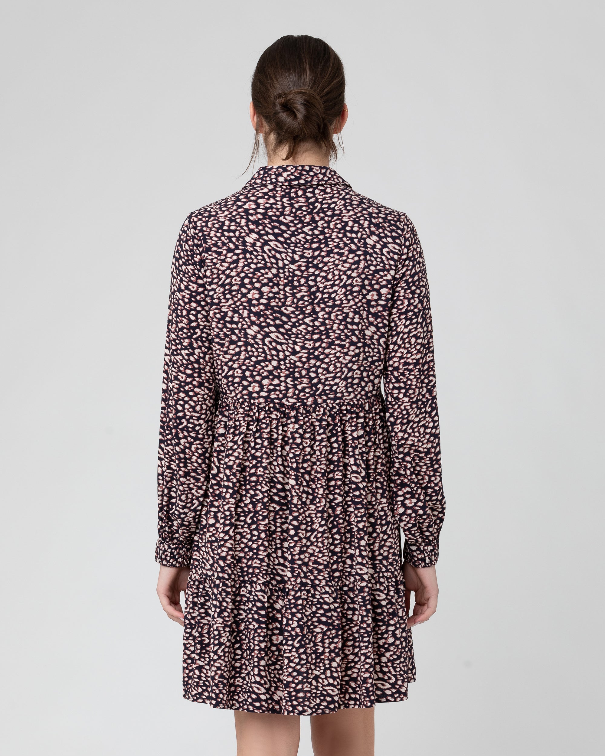Leah Button Through Dress Midnight