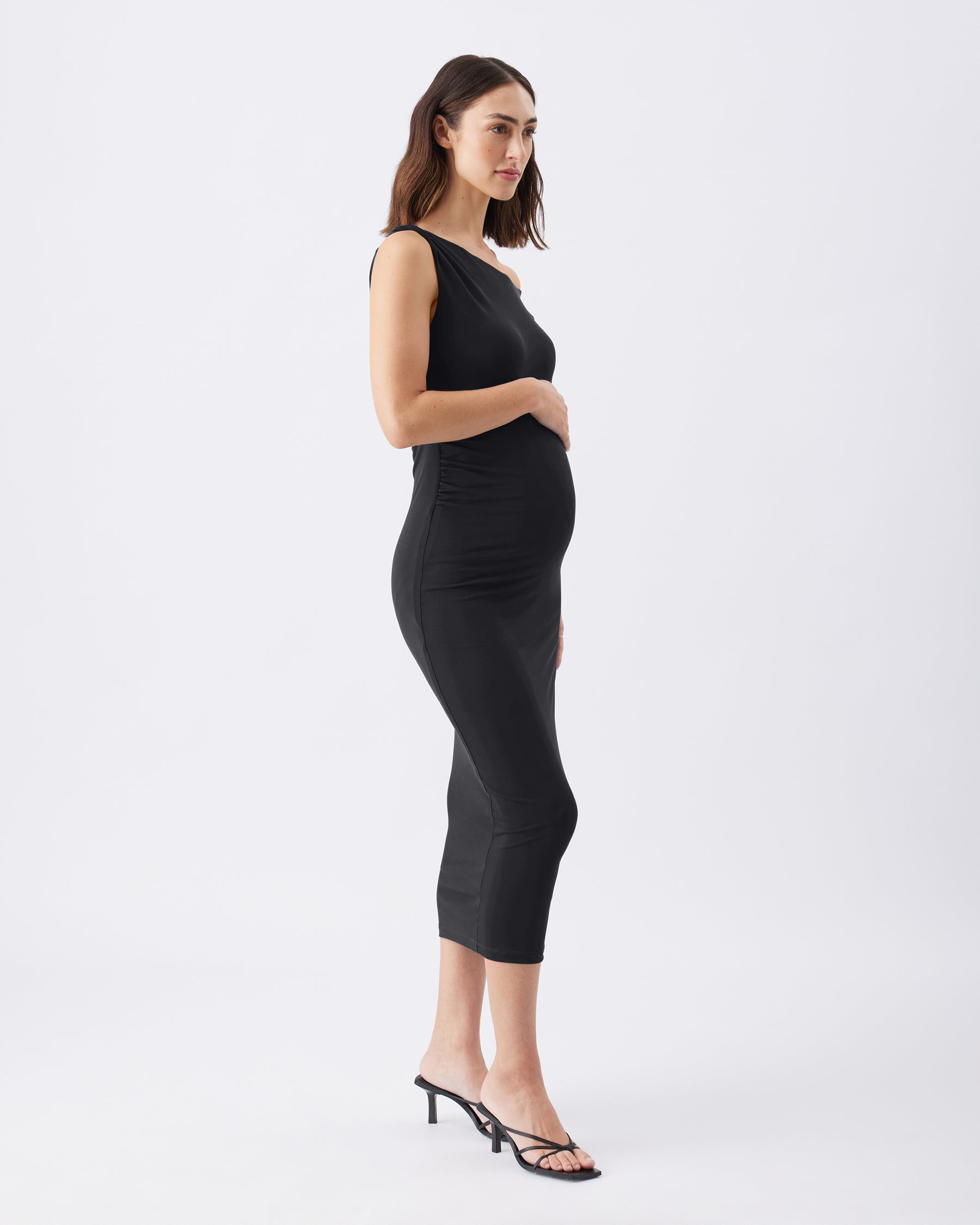Cora Off-Shoulder Dress Black