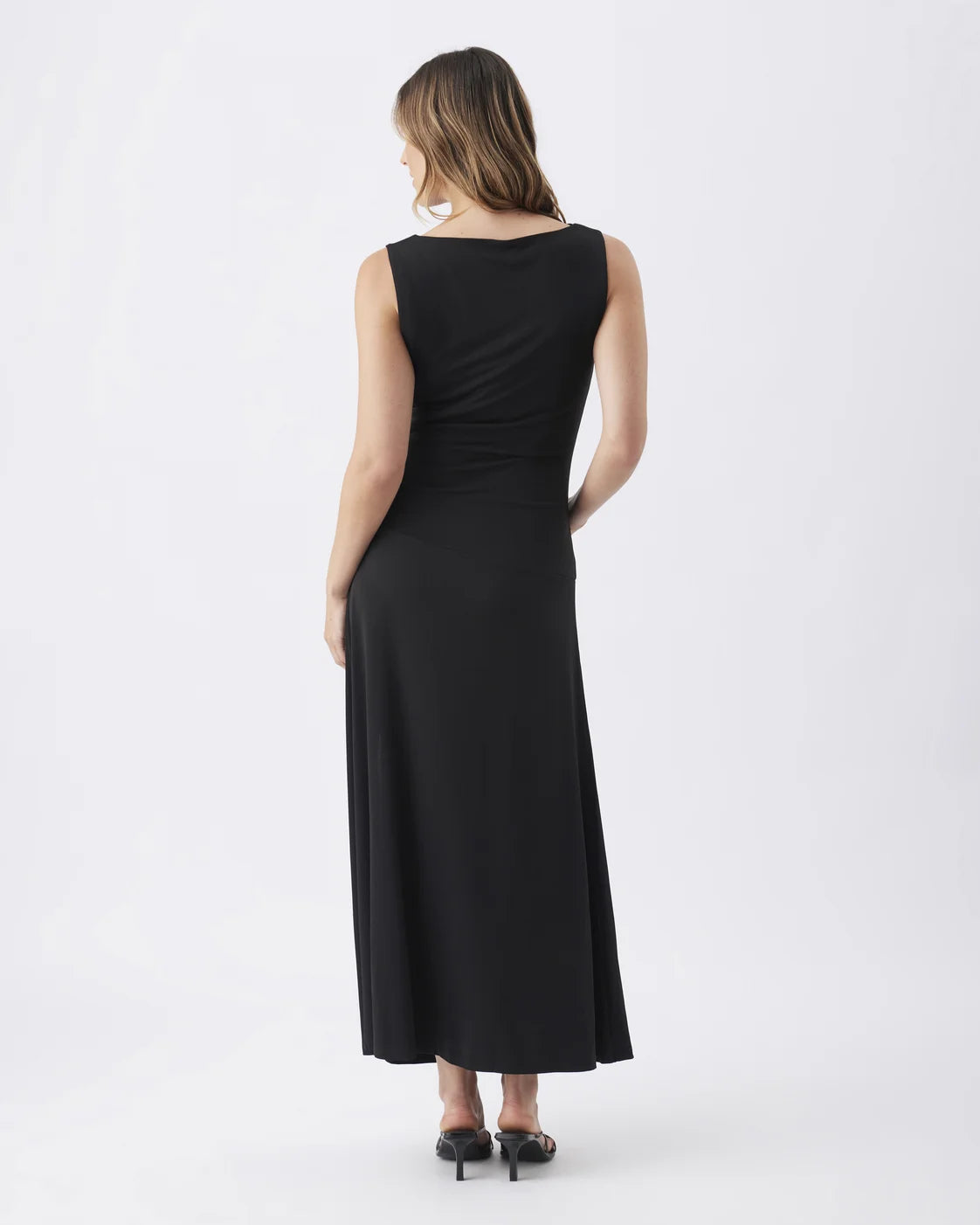 Erika Ruched Dress Black