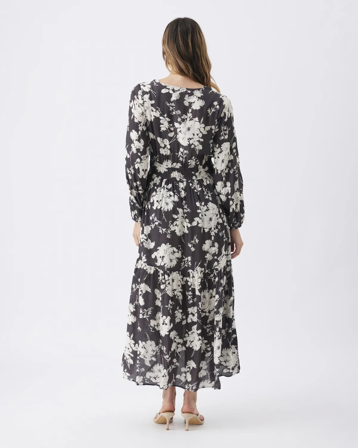 Drew Maxi Dress Black / White