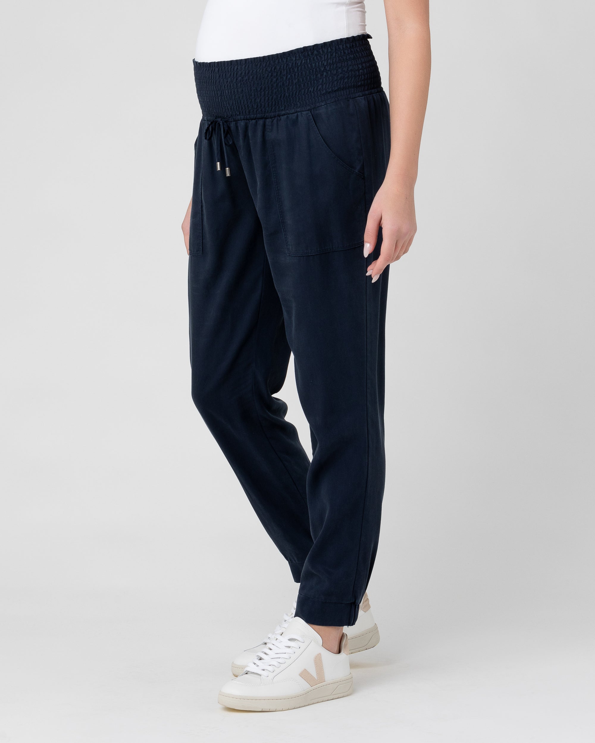 Tencel Off Duty Pant Navy