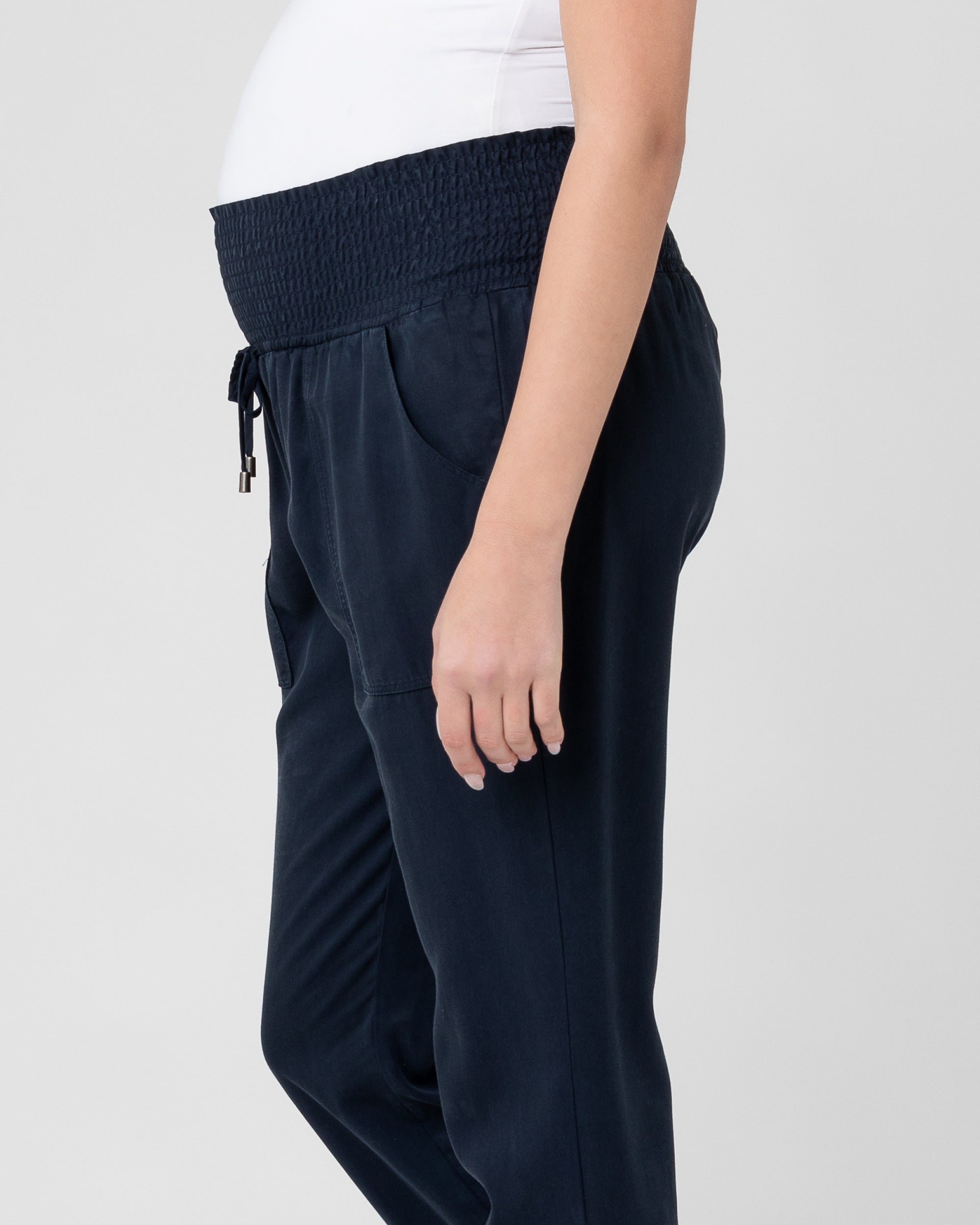 Tencel Off Duty Pant Navy