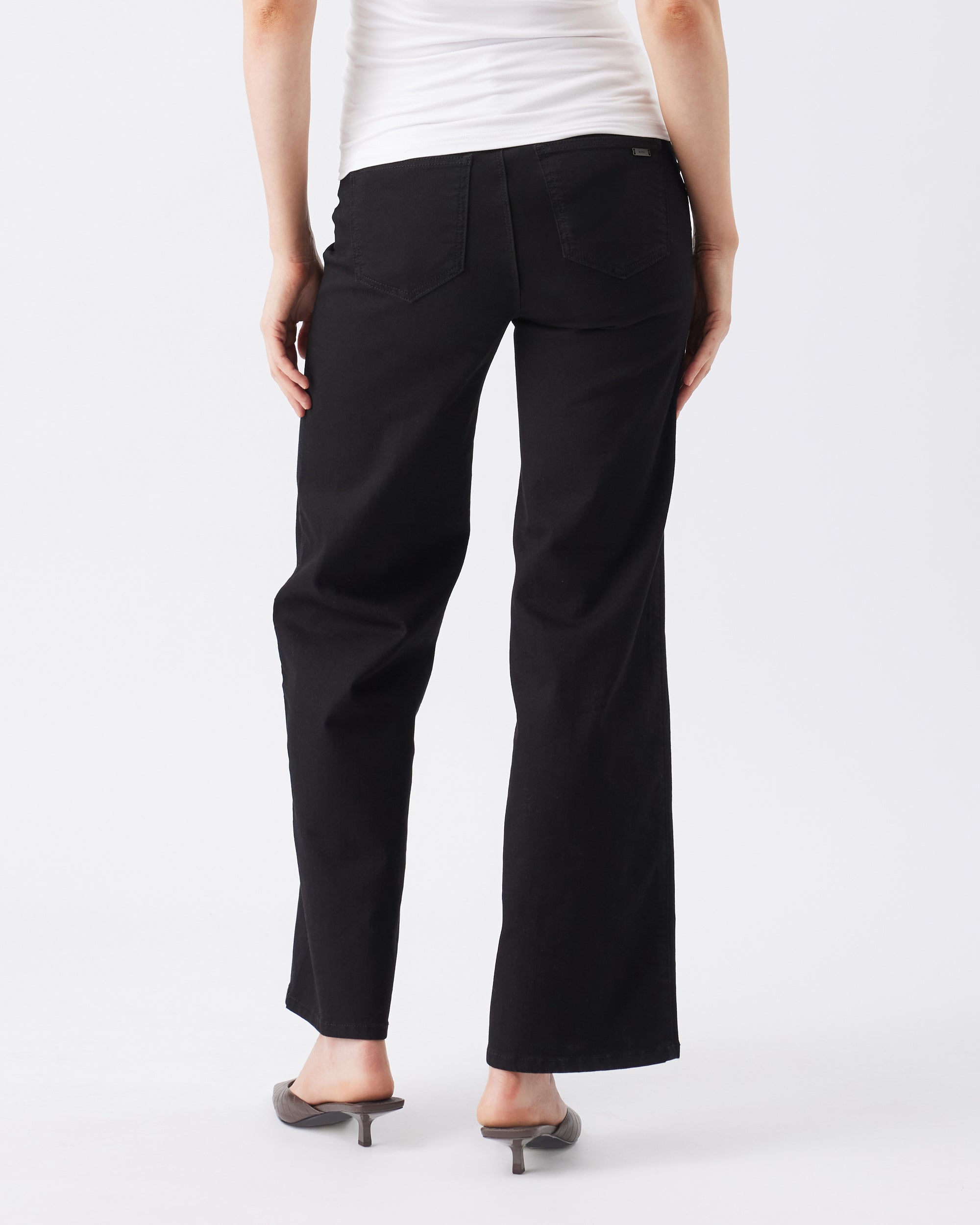 Kyle Wide Leg Jean Black