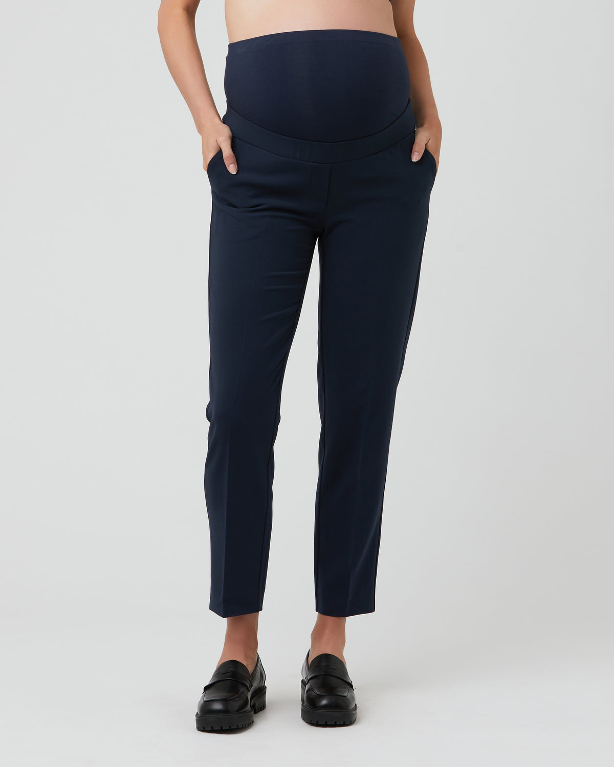 Alexa Classic Crop Pant Navy