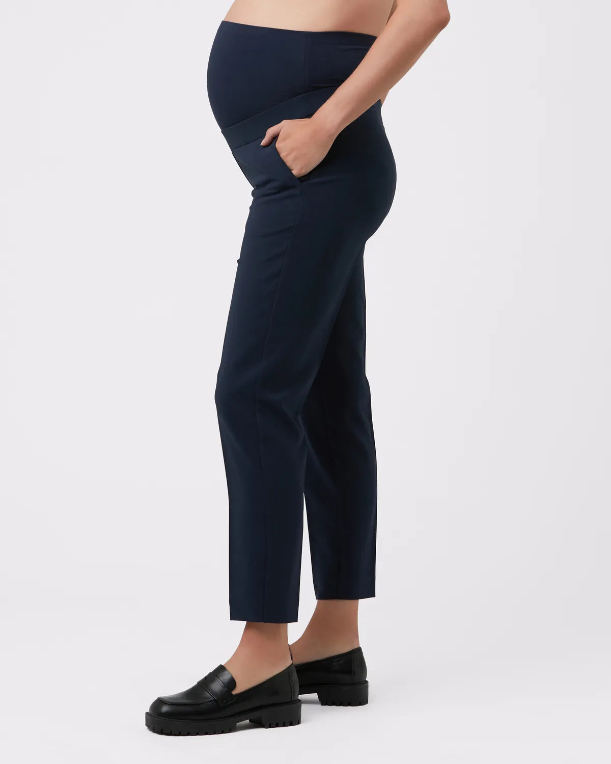 Alexa Classic Crop Pant Navy