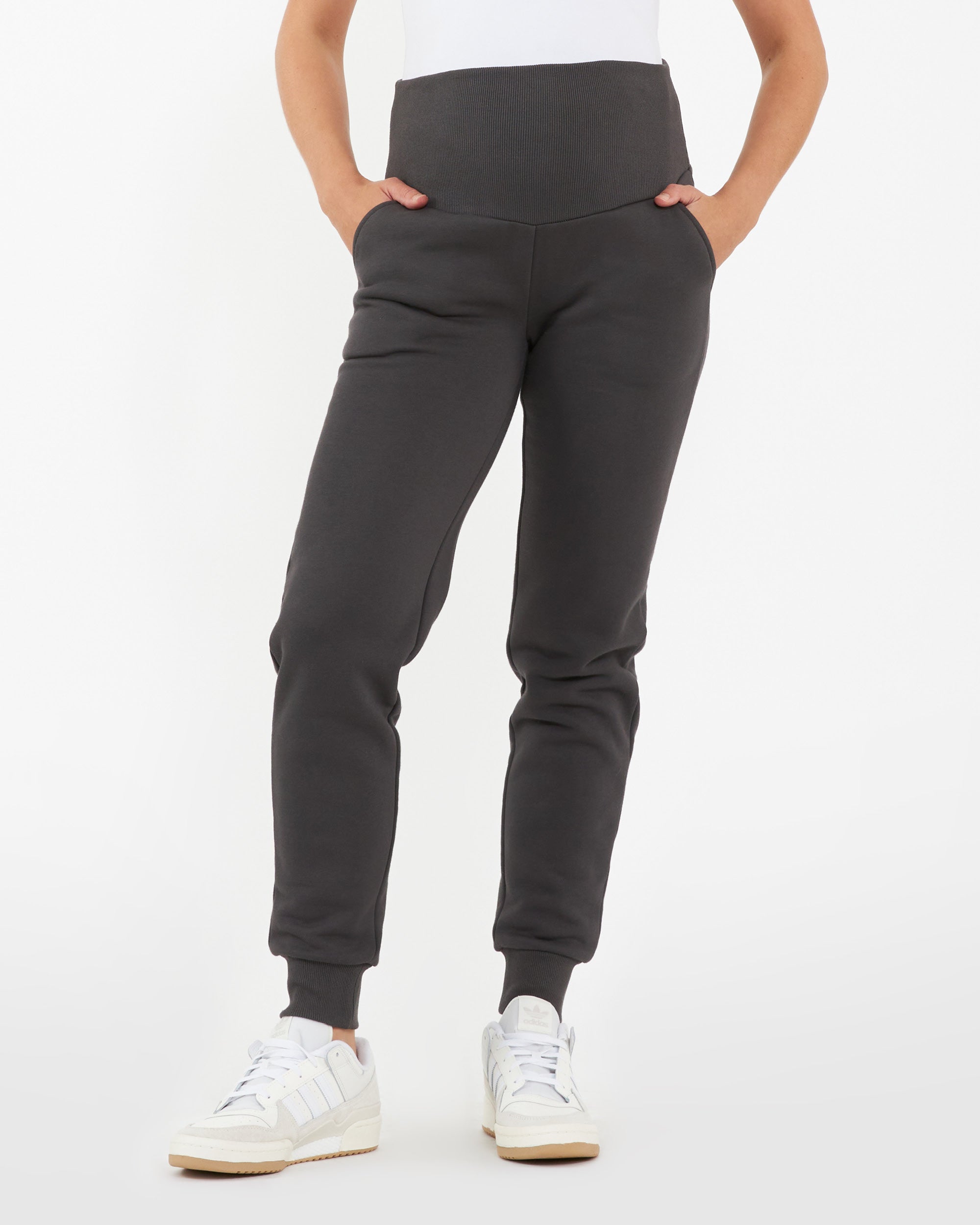 Taylor Over Tummy Joggers  Slate
