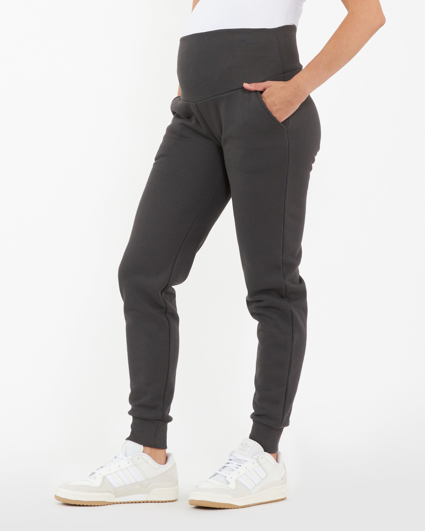 Taylor Over Tummy Joggers Slate