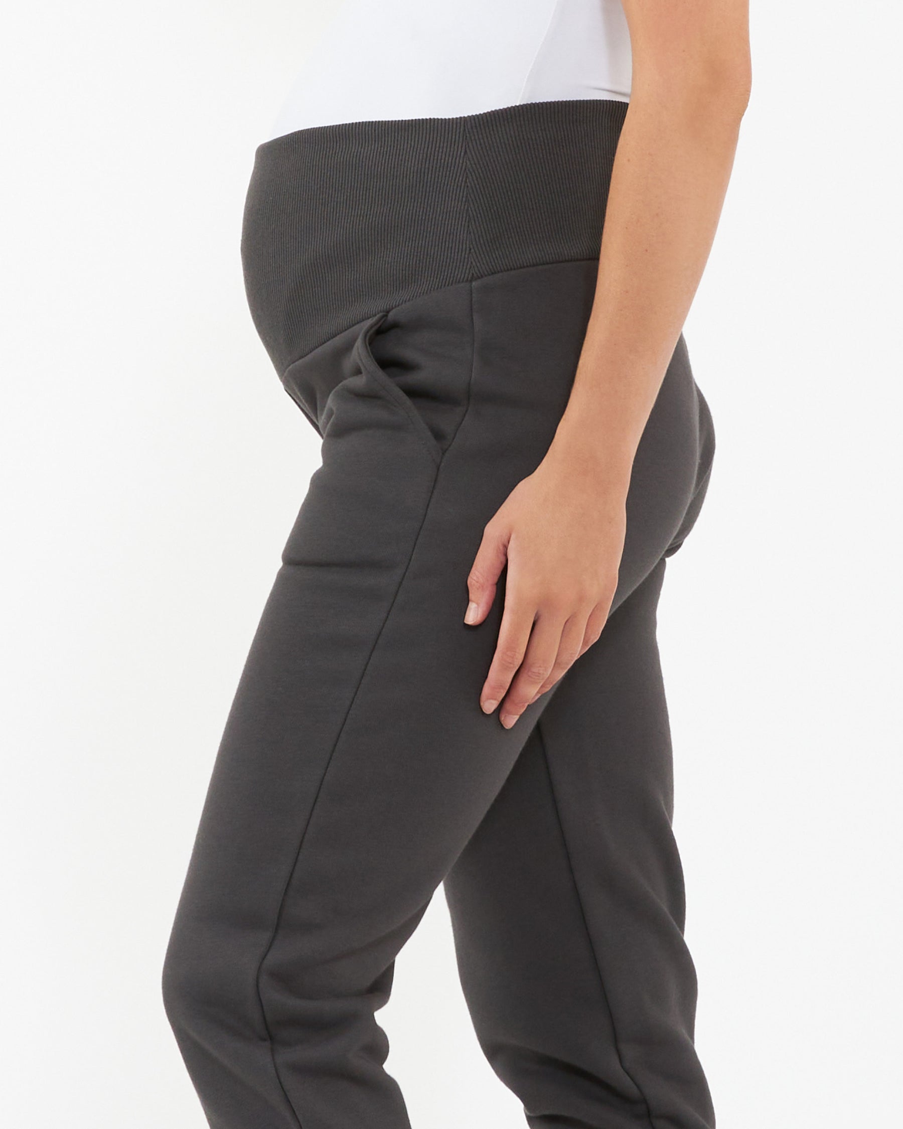 Taylor Over Tummy Joggers Slate